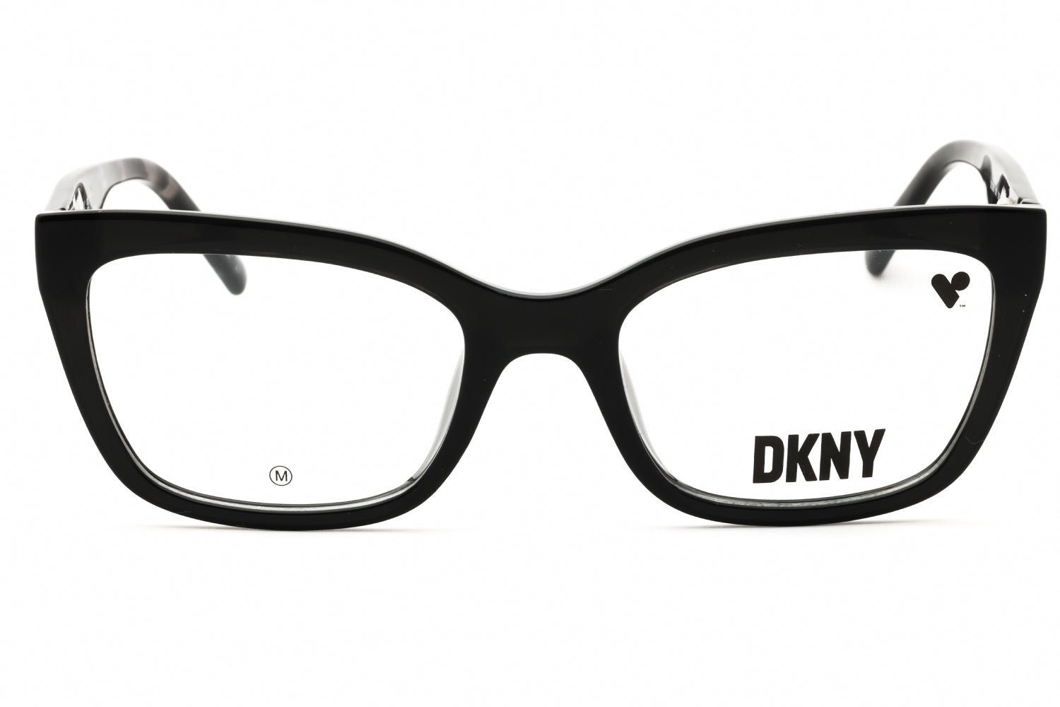 DKNY DK5068 Cat-Eye Propionate Eyeglasses — Black, view 2