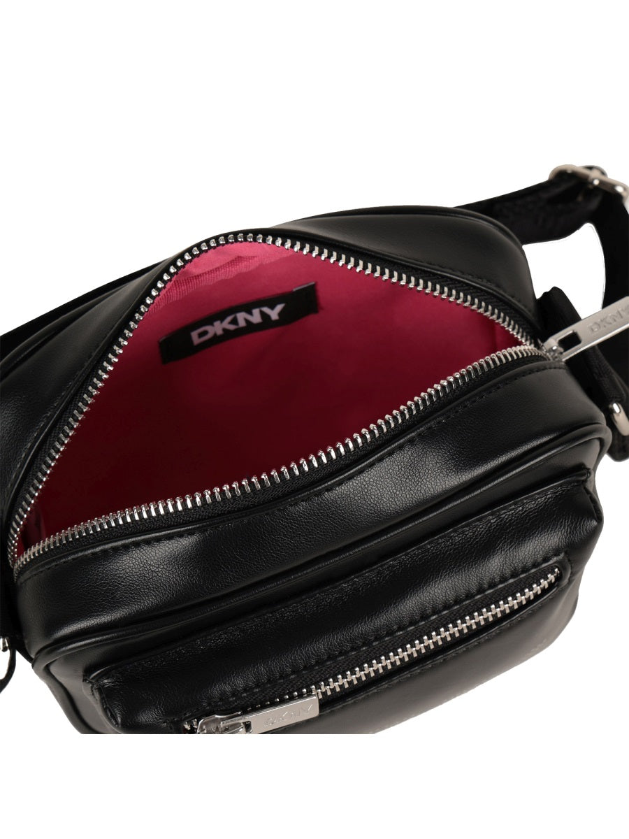 DKNY Logo-Accent Handbag — Black, view 3