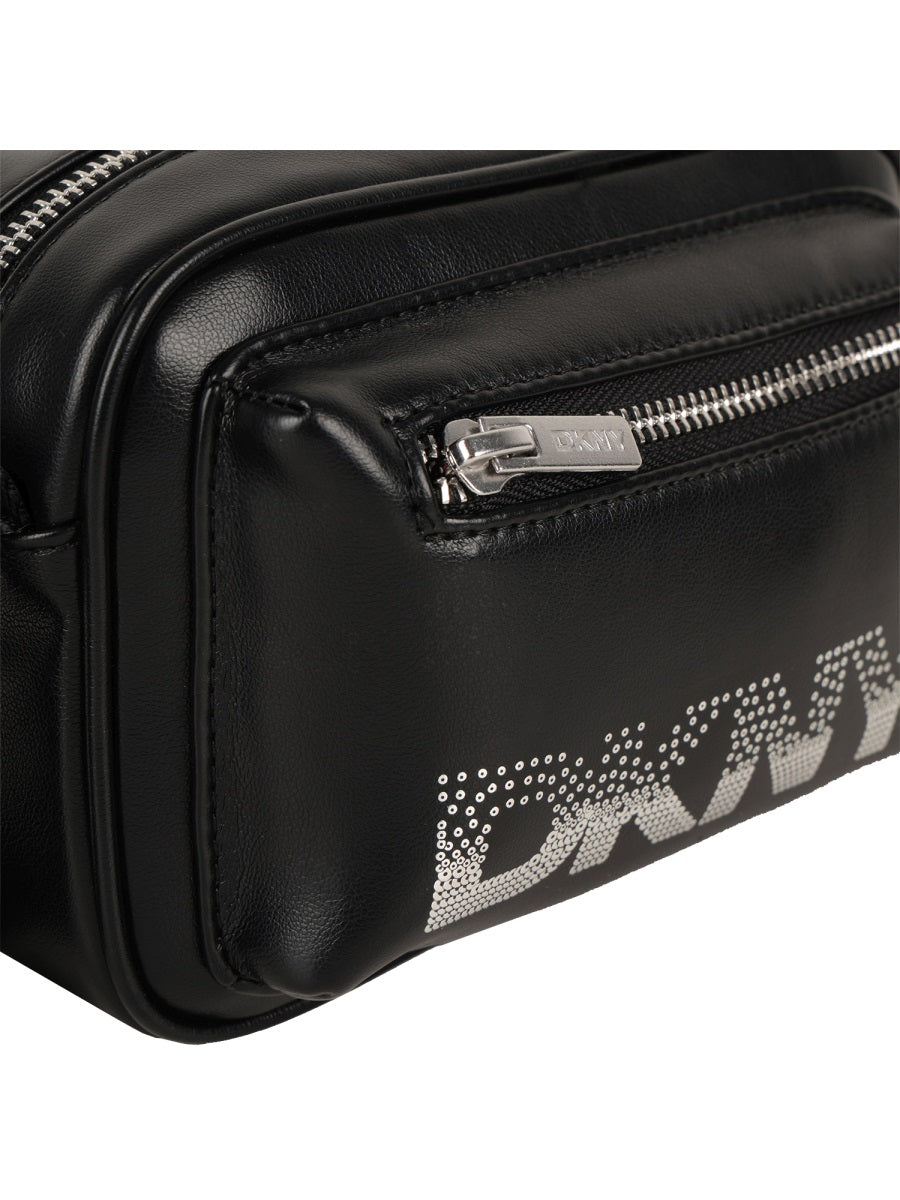 DKNY Logo-Accent Handbag — Black, view 4