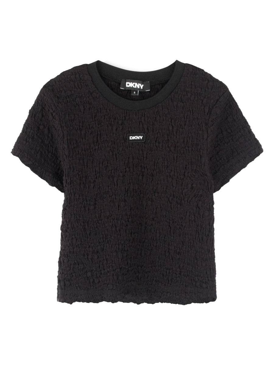 DKNY Cotton-Blend T-Shirt — Black by DKNY