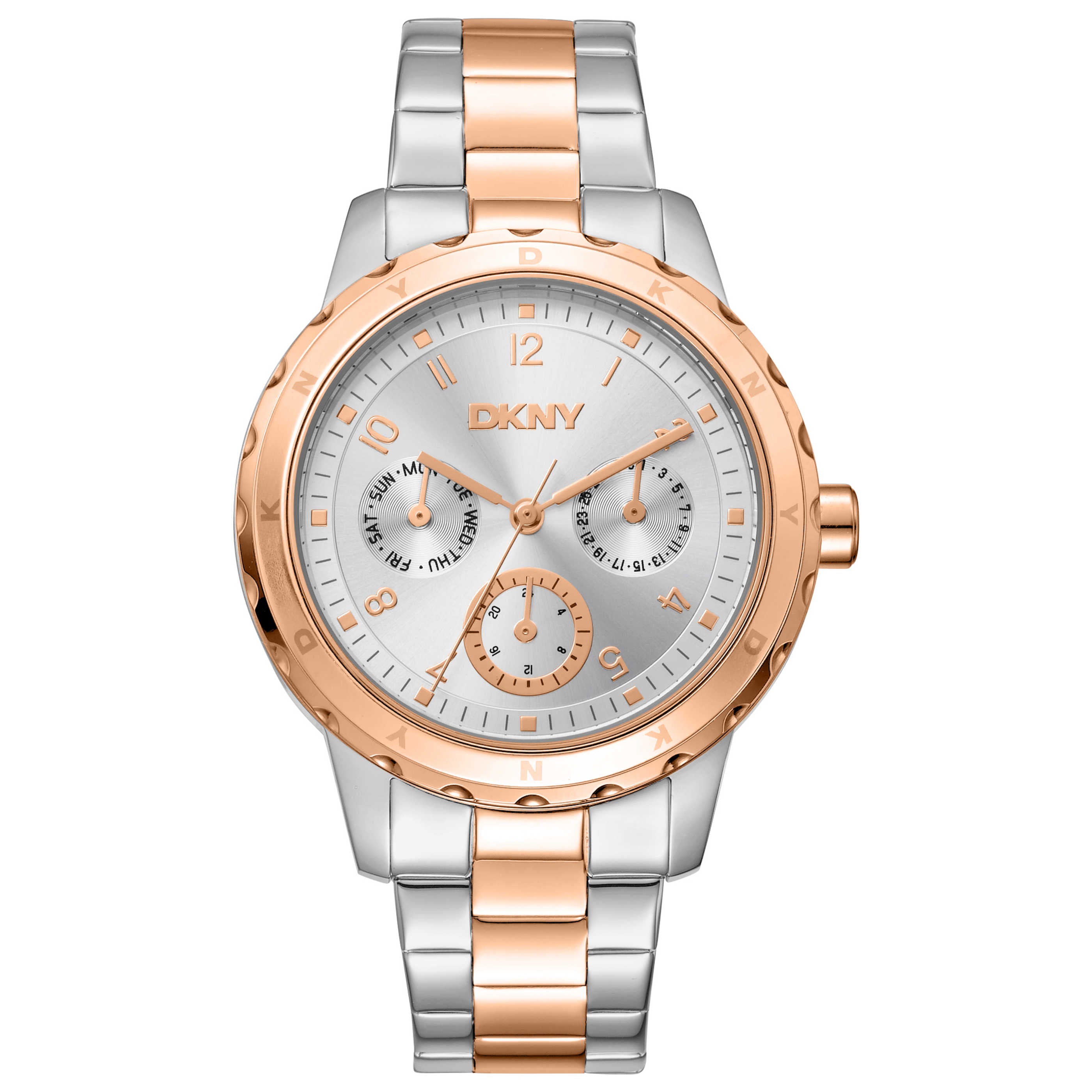 DKNY Two-Tone Chronograph Watch — Silver by DKNY