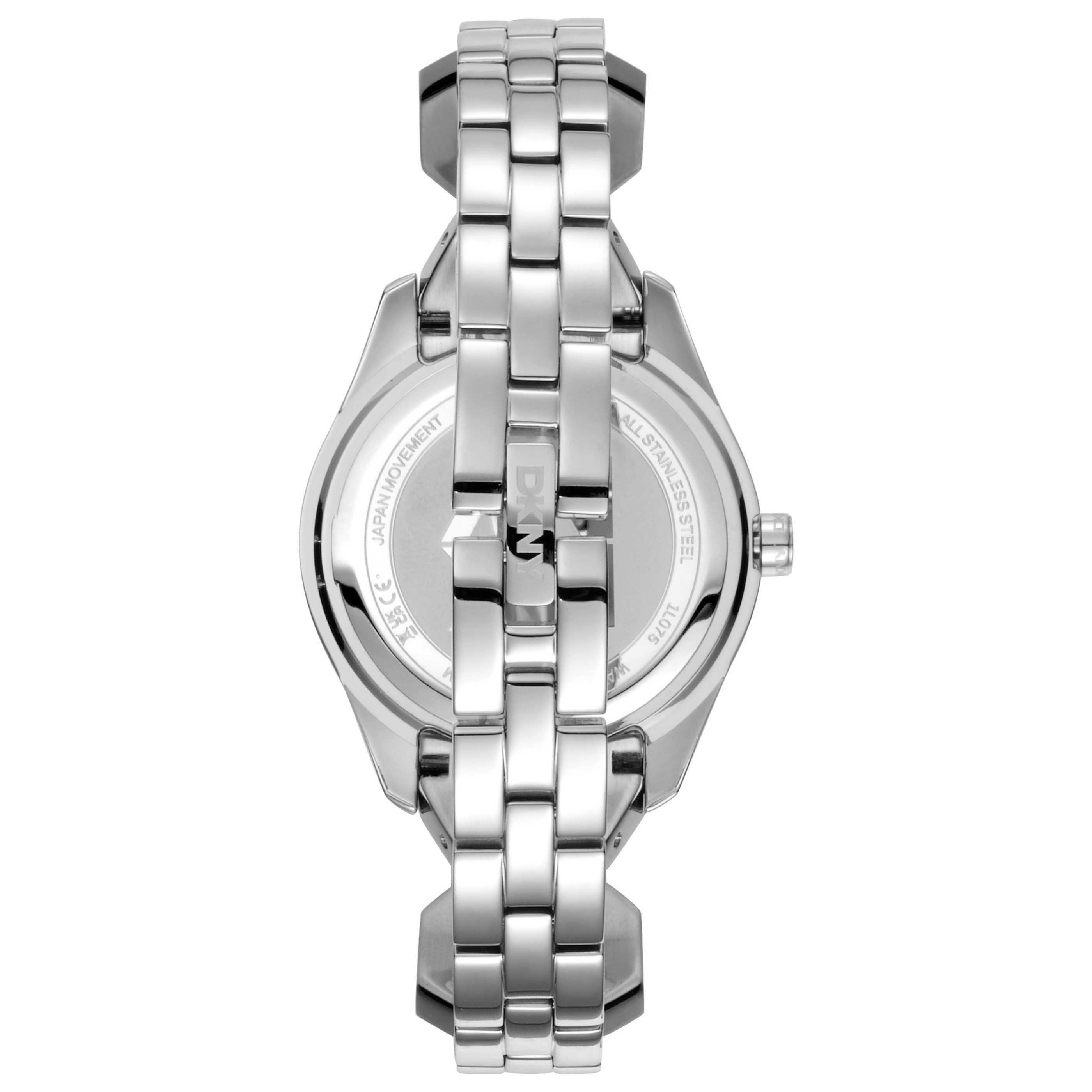 DKNY Crystal-Embellished Quartz Watch — Silver, view 2