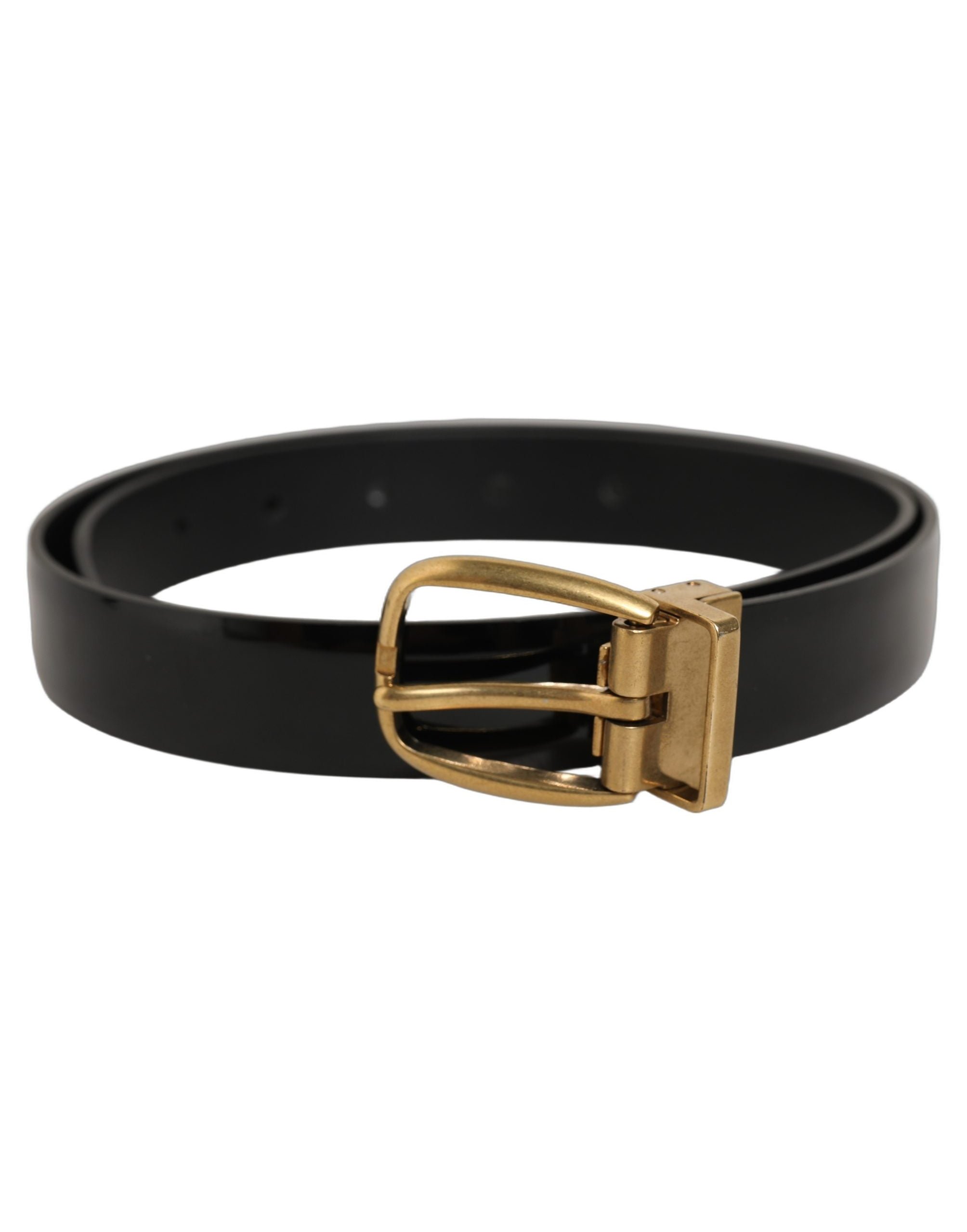 Dolce & Gabbana Classic Leather Belt — Black by Dolce Gabbana
