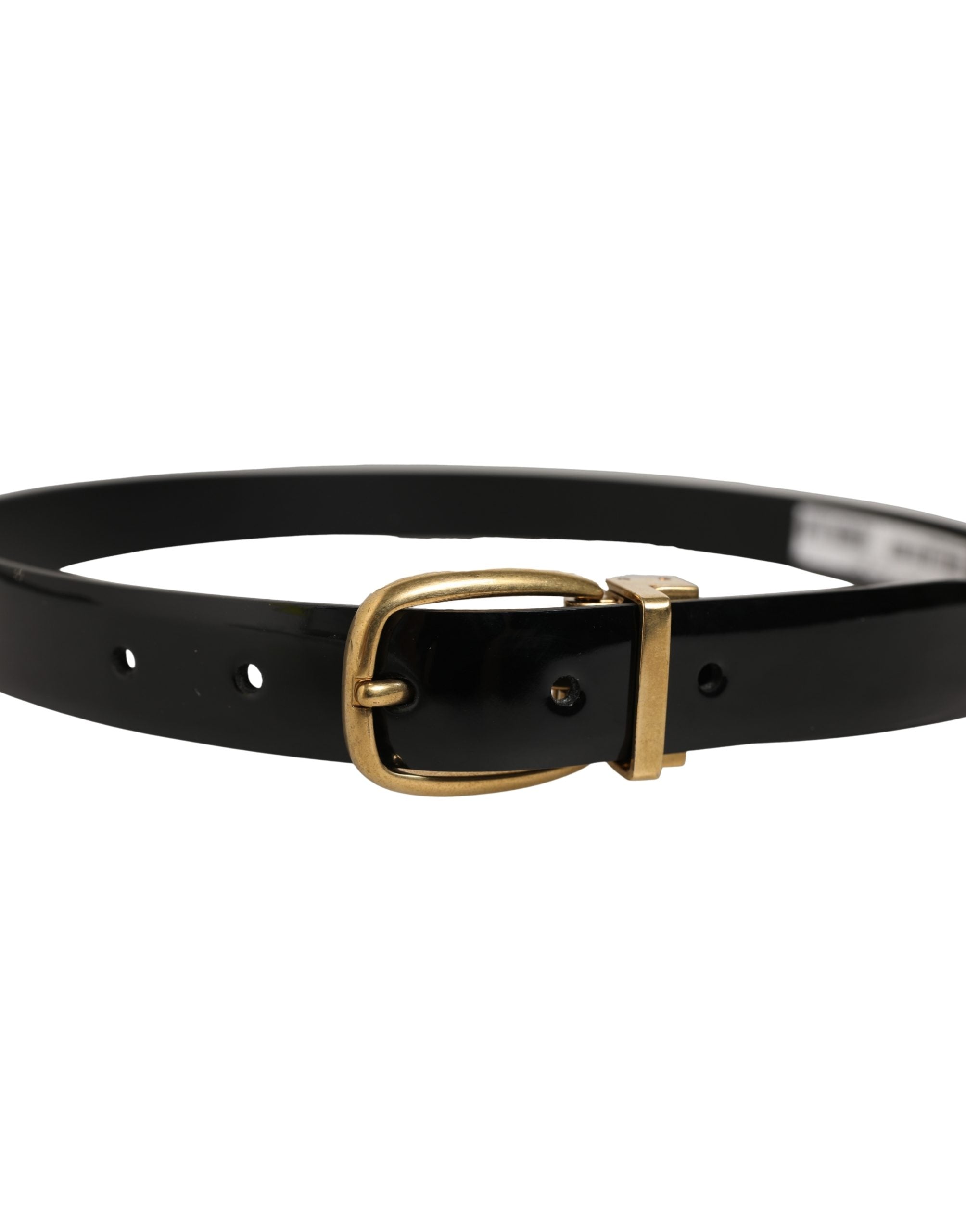 Dolce & Gabbana Classic Leather Belt — Black, view 3