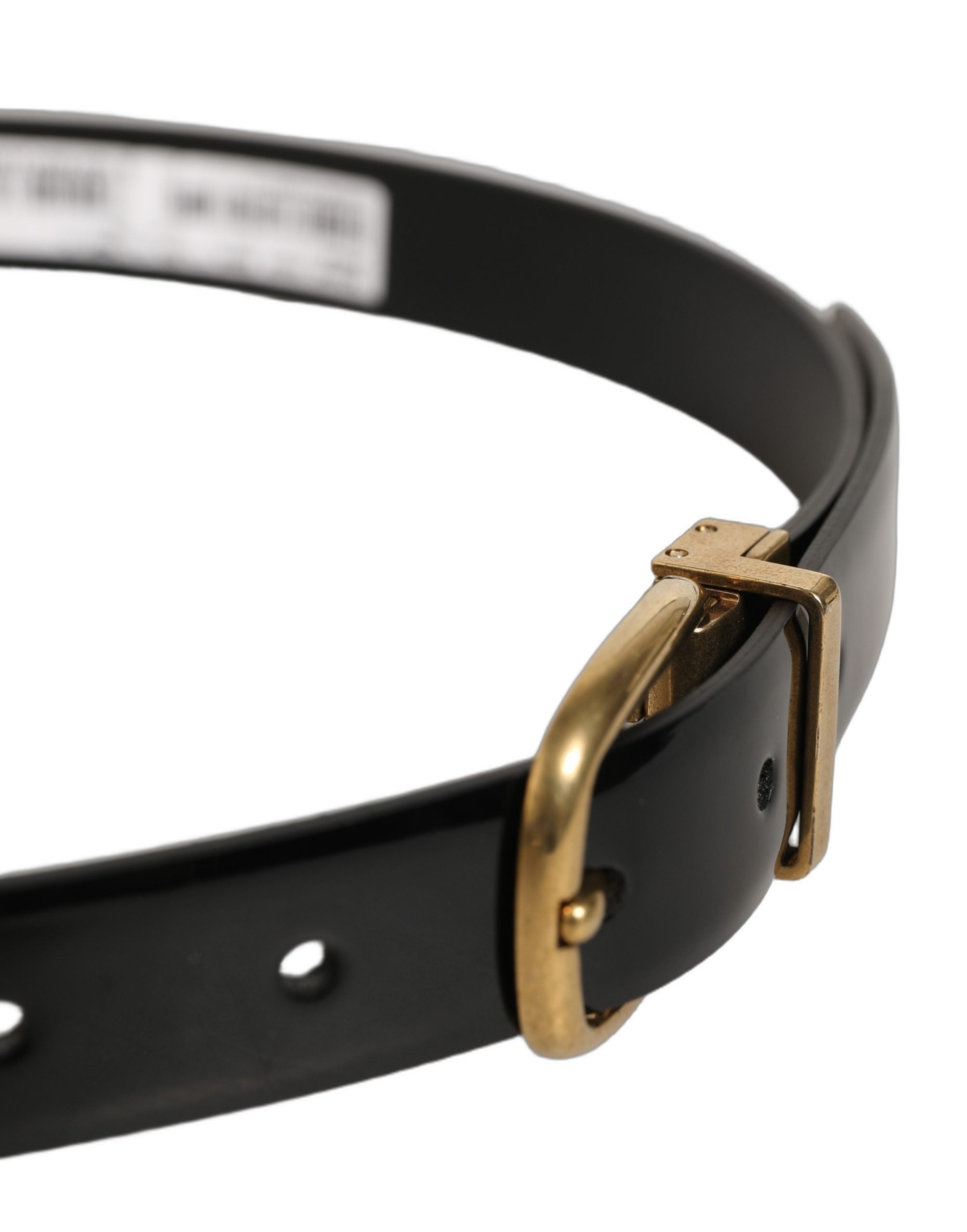 Dolce & Gabbana Classic Leather Belt — Black, view 4