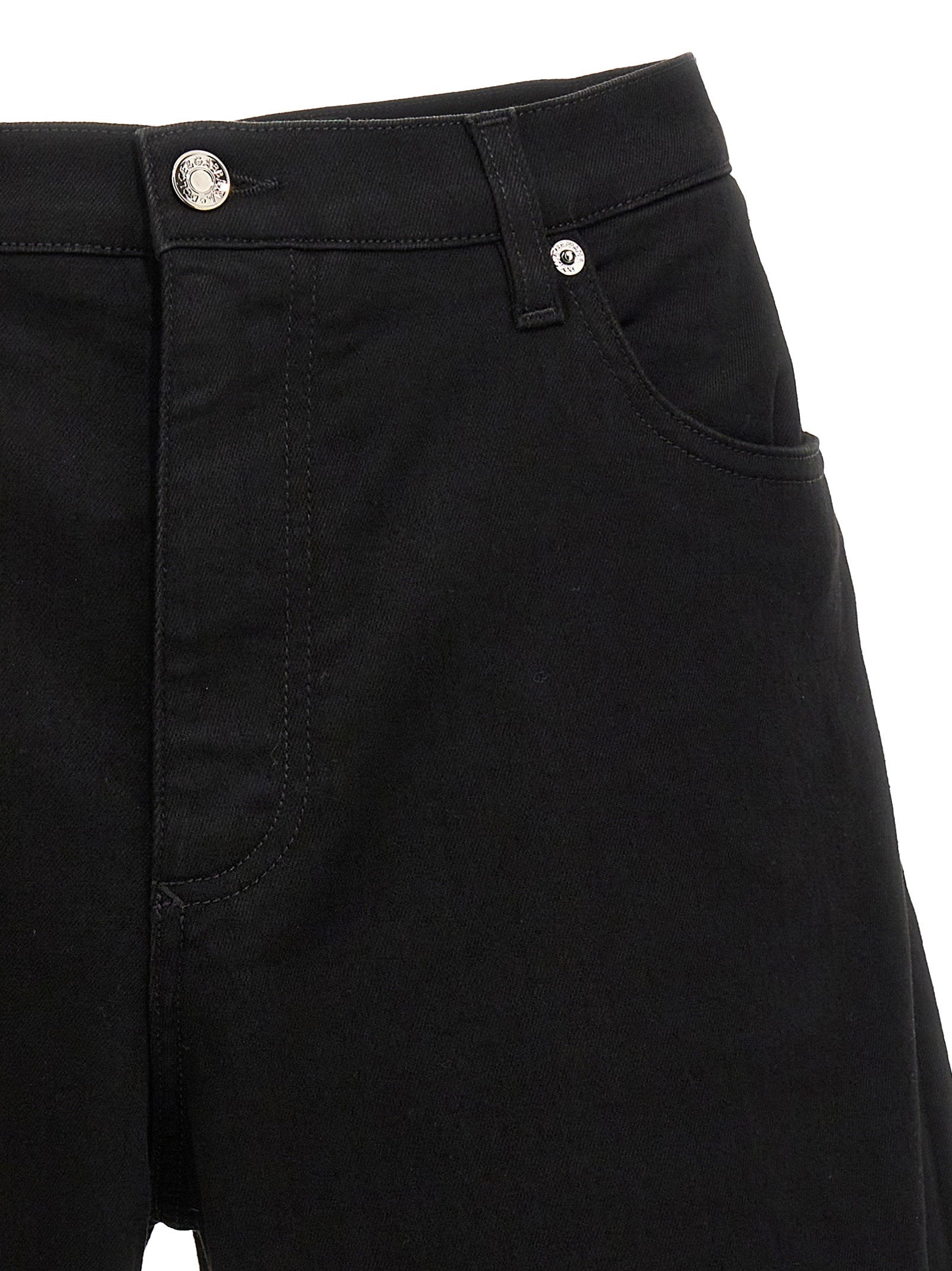 Dolce & Gabbana Stretch Denim Bermuda Shorts — Black, view 3