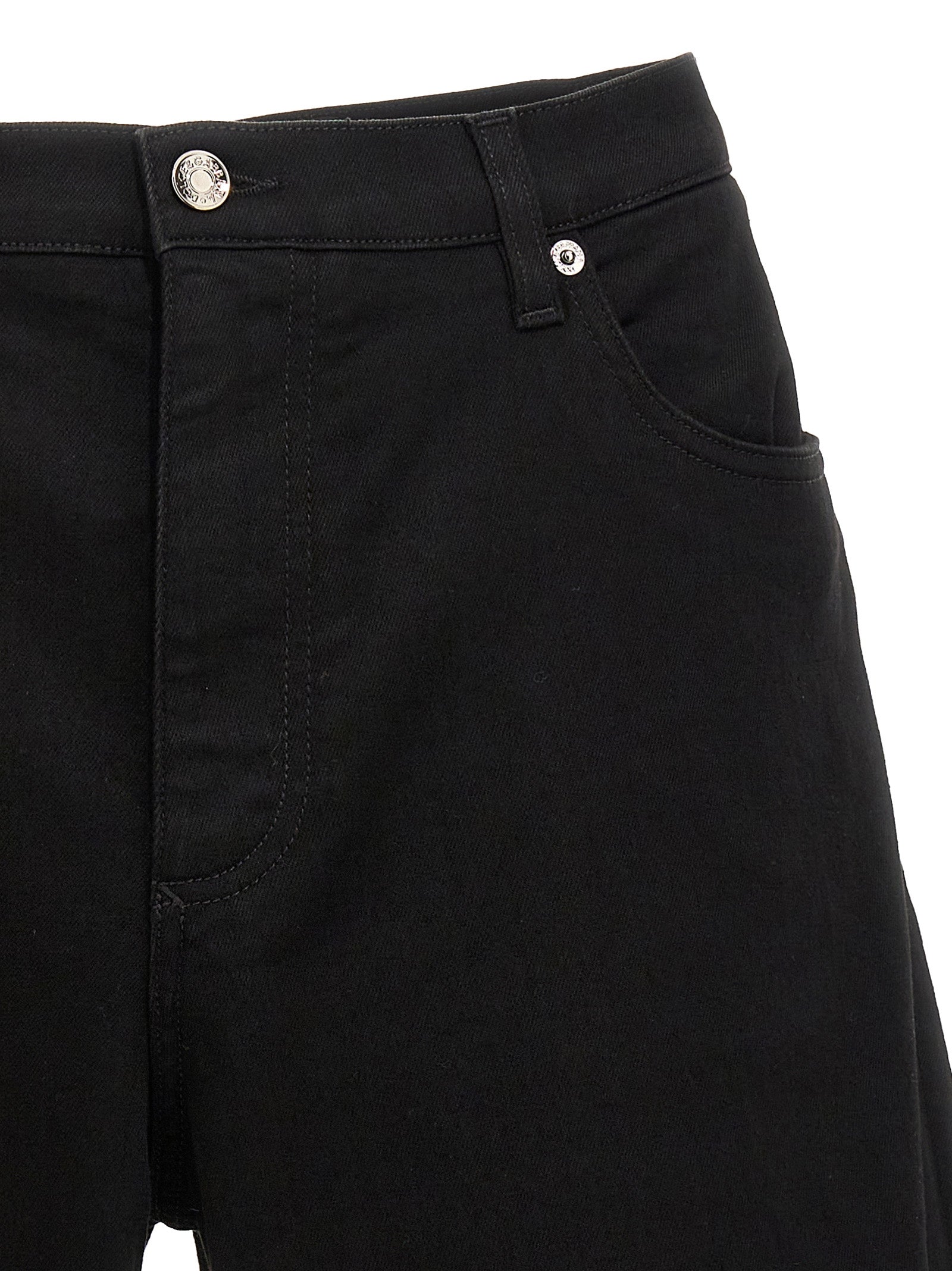 Dolce & Gabbana Cotton Denim Bermuda Shorts — Black, view 3