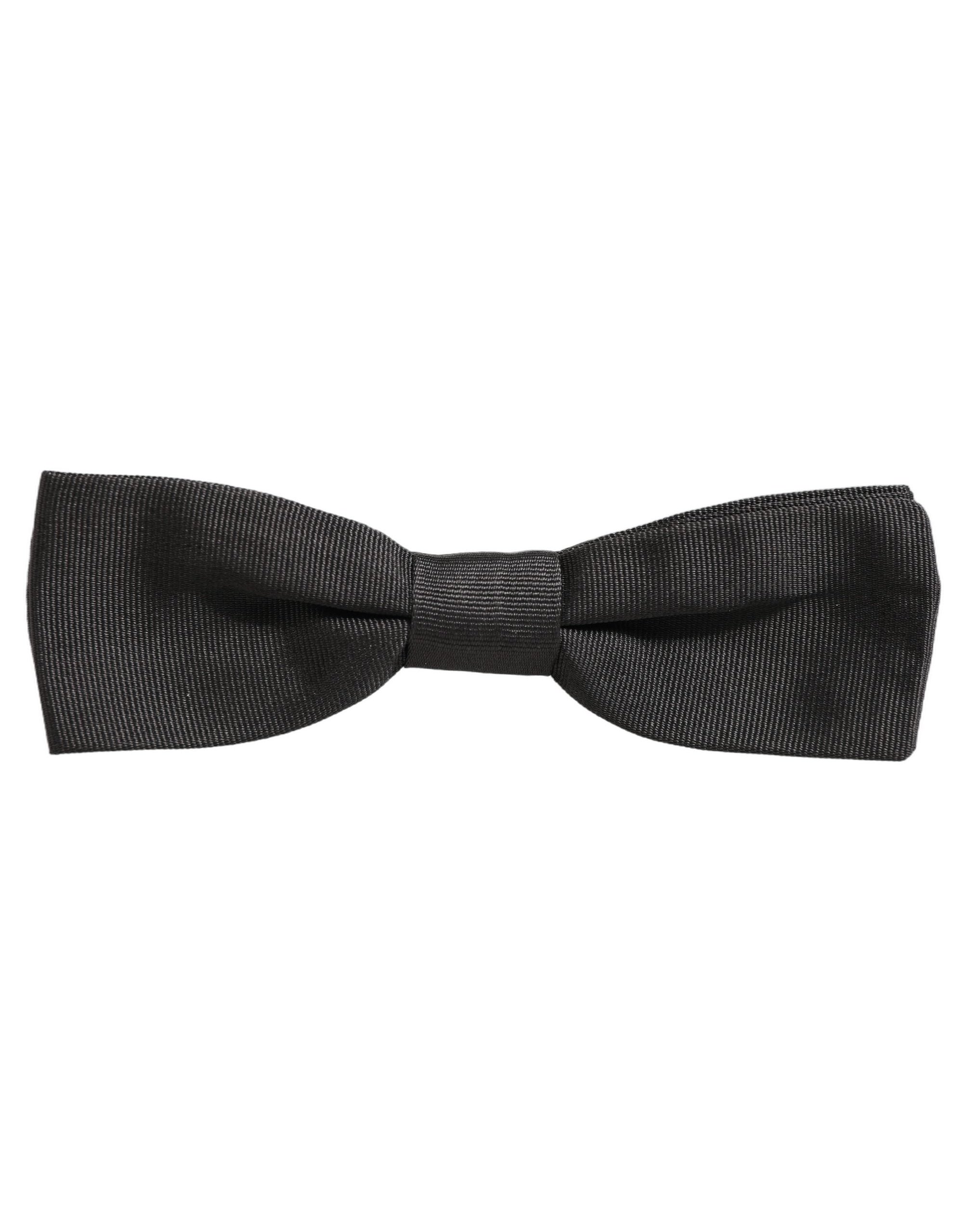 Dolce & Gabbana Cotton Adjustable Bow Tie — Black by Dolce Gabbana