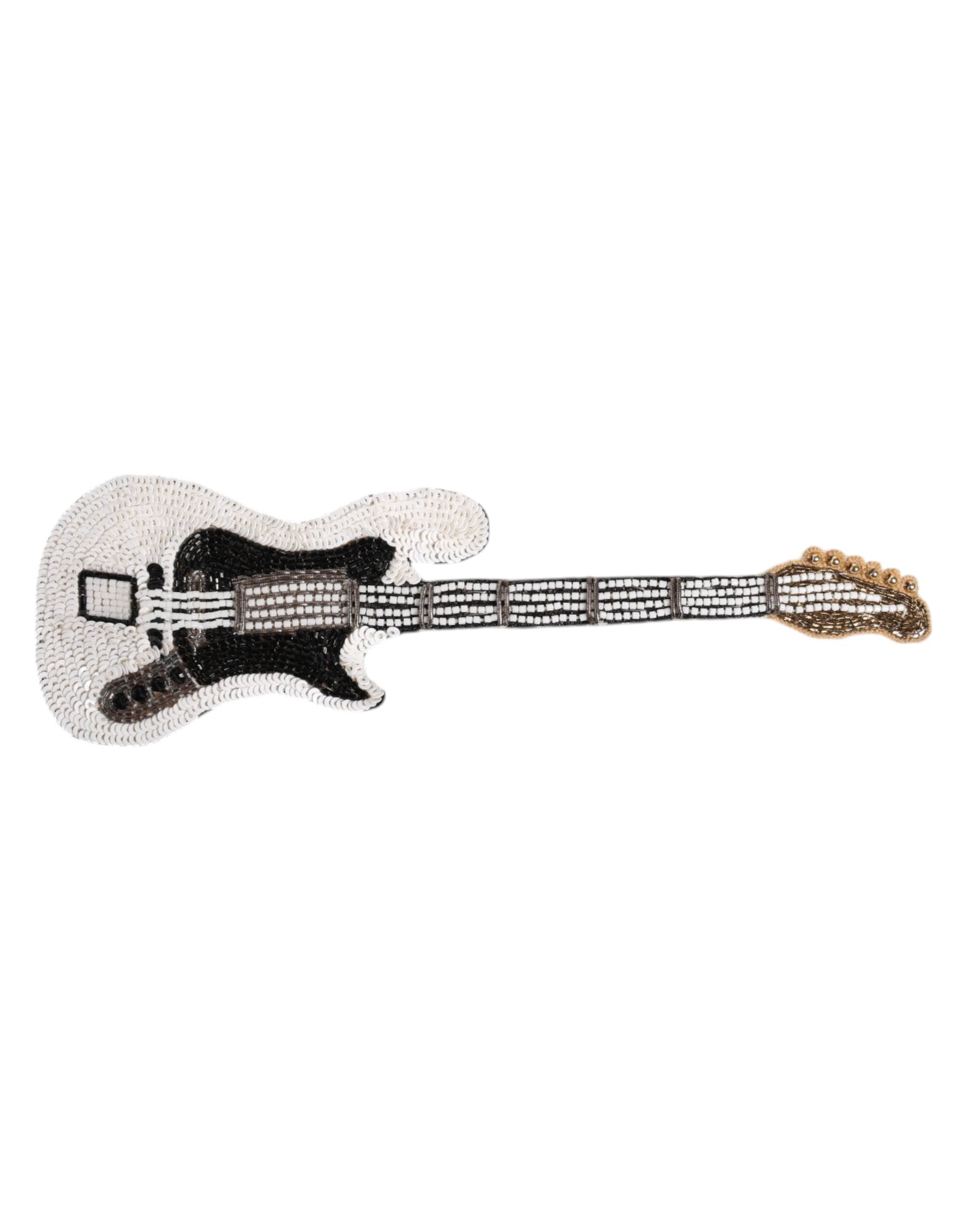 Dolce & Gabbana Beaded Guitar Brooch — Gold by Dolce Gabbana
