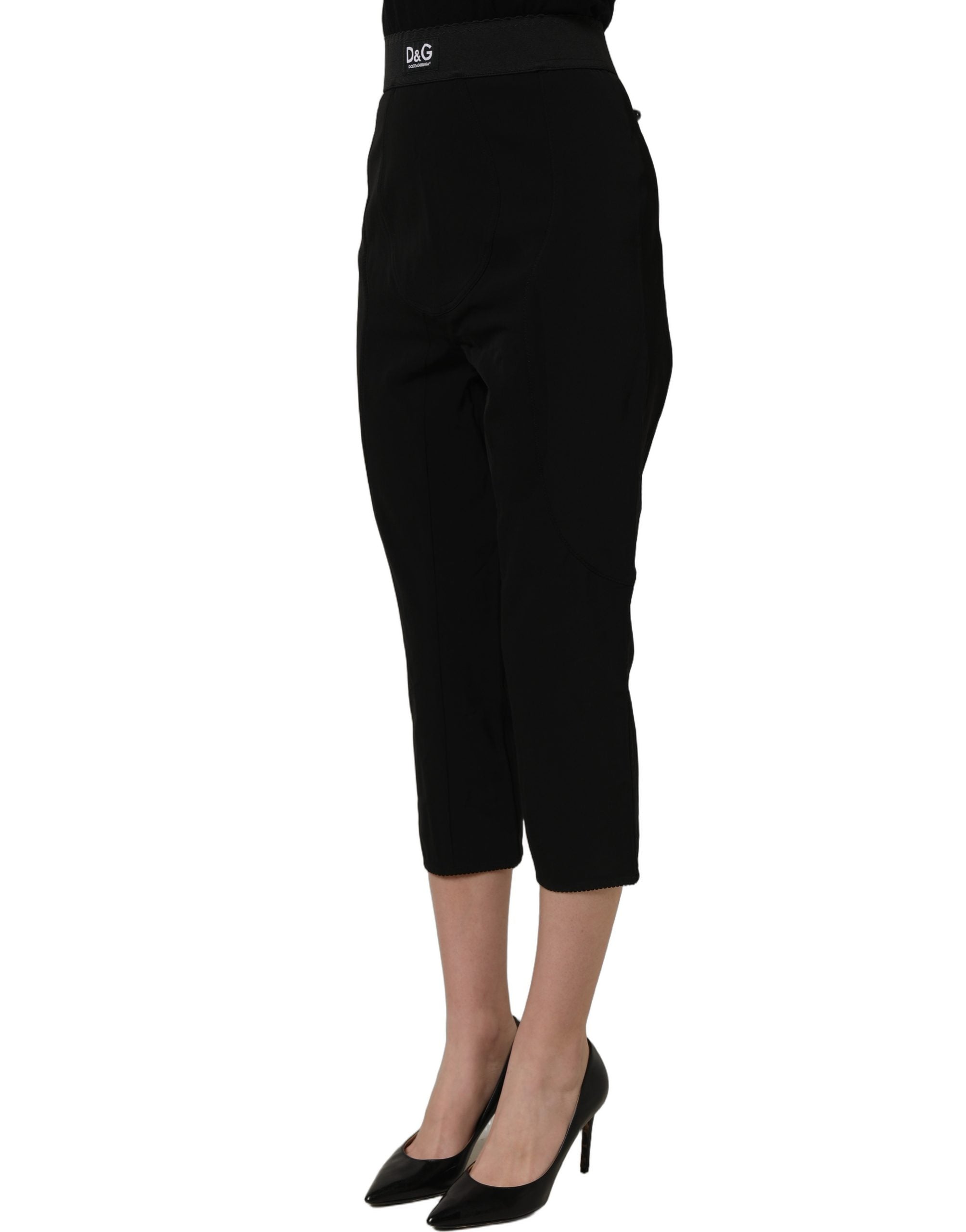 Dolce & Gabbana Capri Capris — Black, view 4