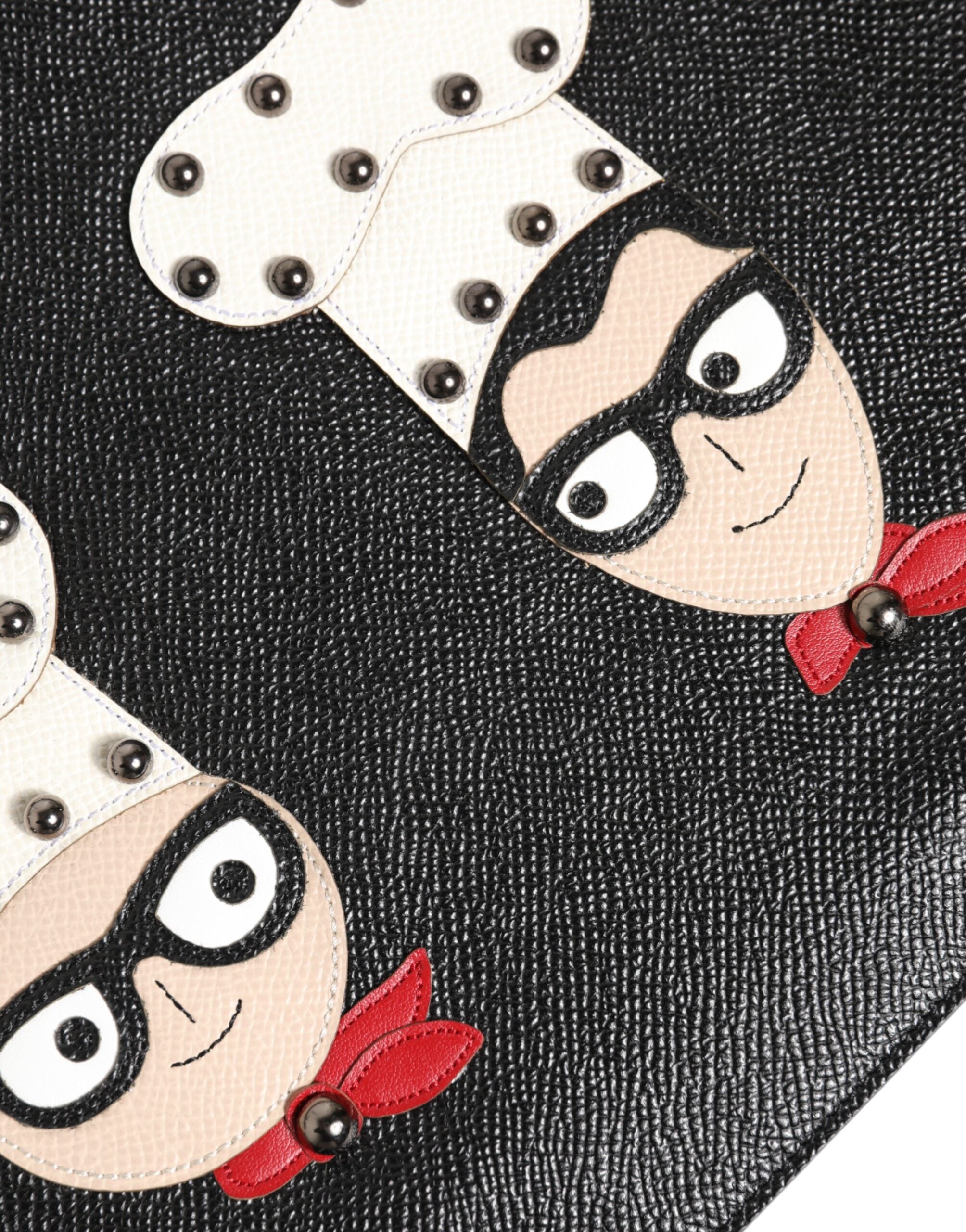 Dolce & Gabbana Embellished Leather Clutch — Black, view 6