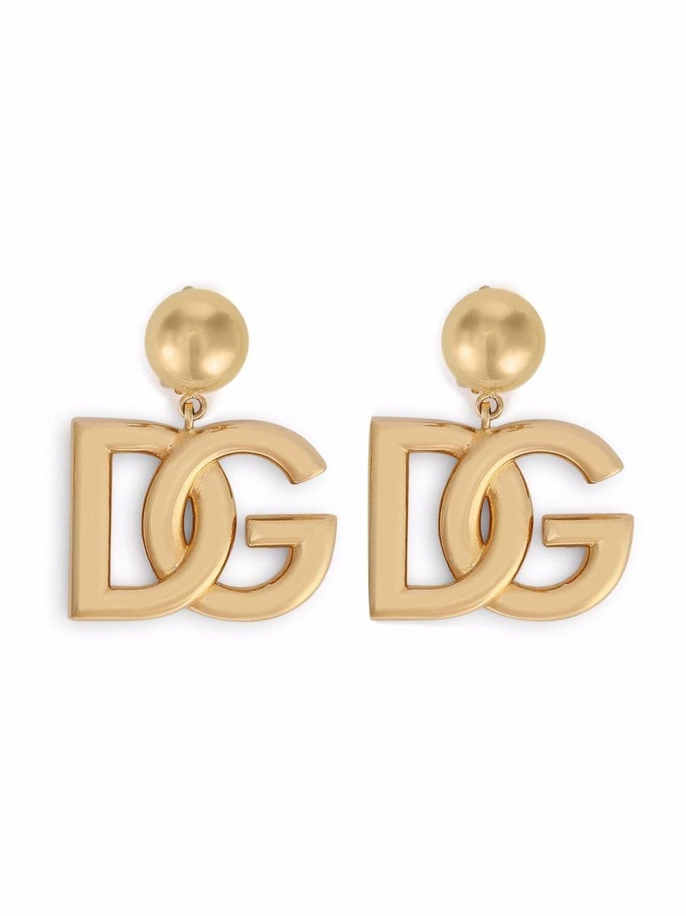 Dolce & Gabbana Logo Clip-On Earrings — Gold by Dolce Gabbana