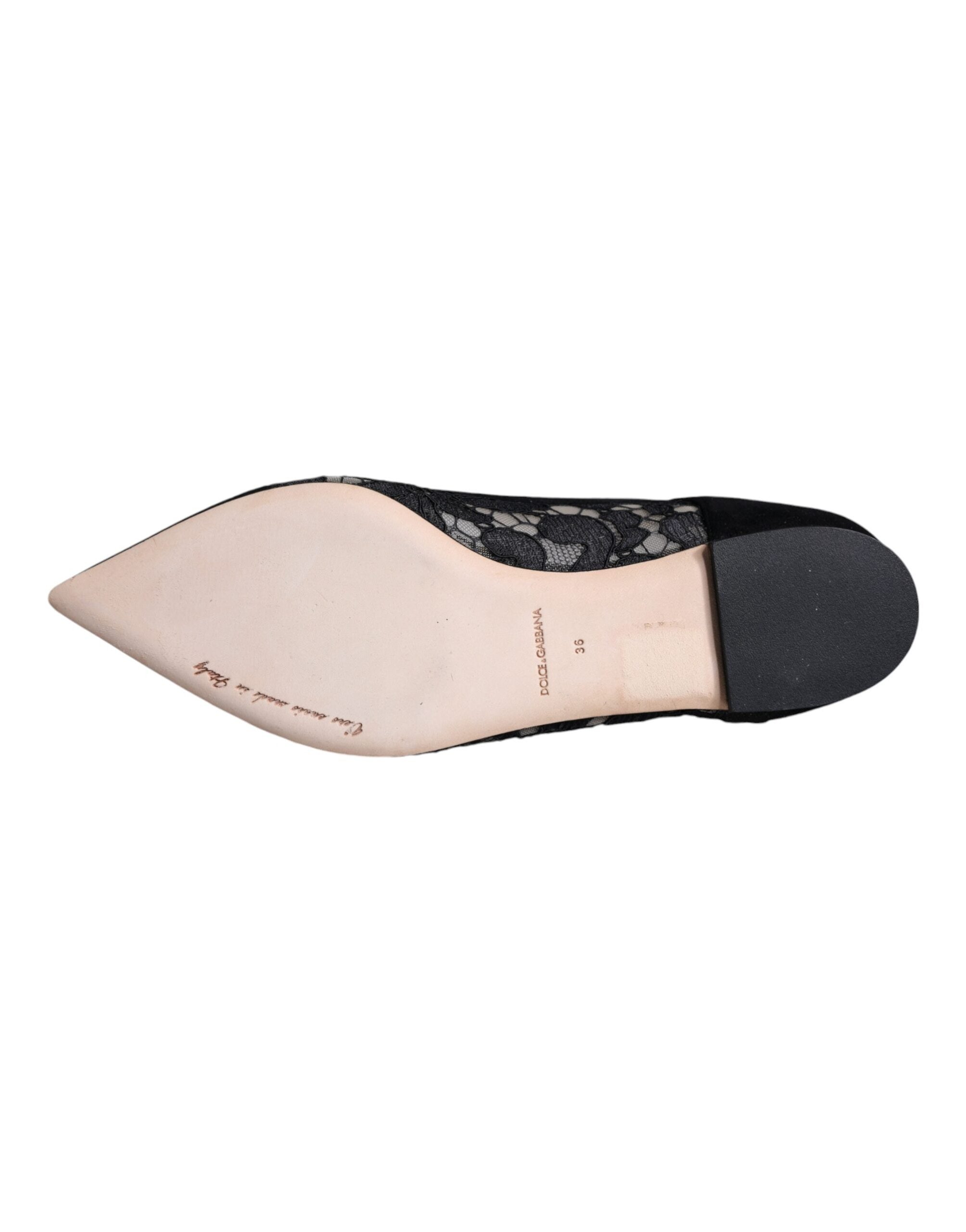 Dolce & Gabbana Bellucci Flat — Black, view 6