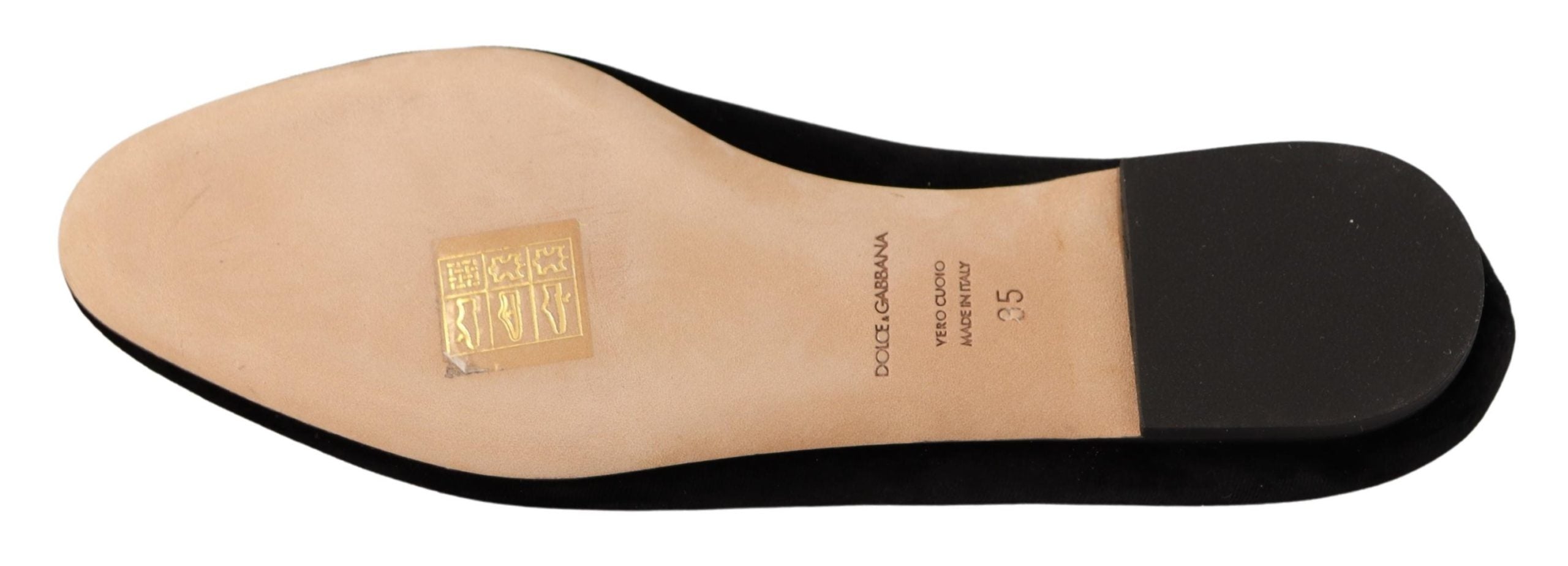 Dolce & Gabbana Sacred Heart Patch Embroidered Flat — Black, view 6