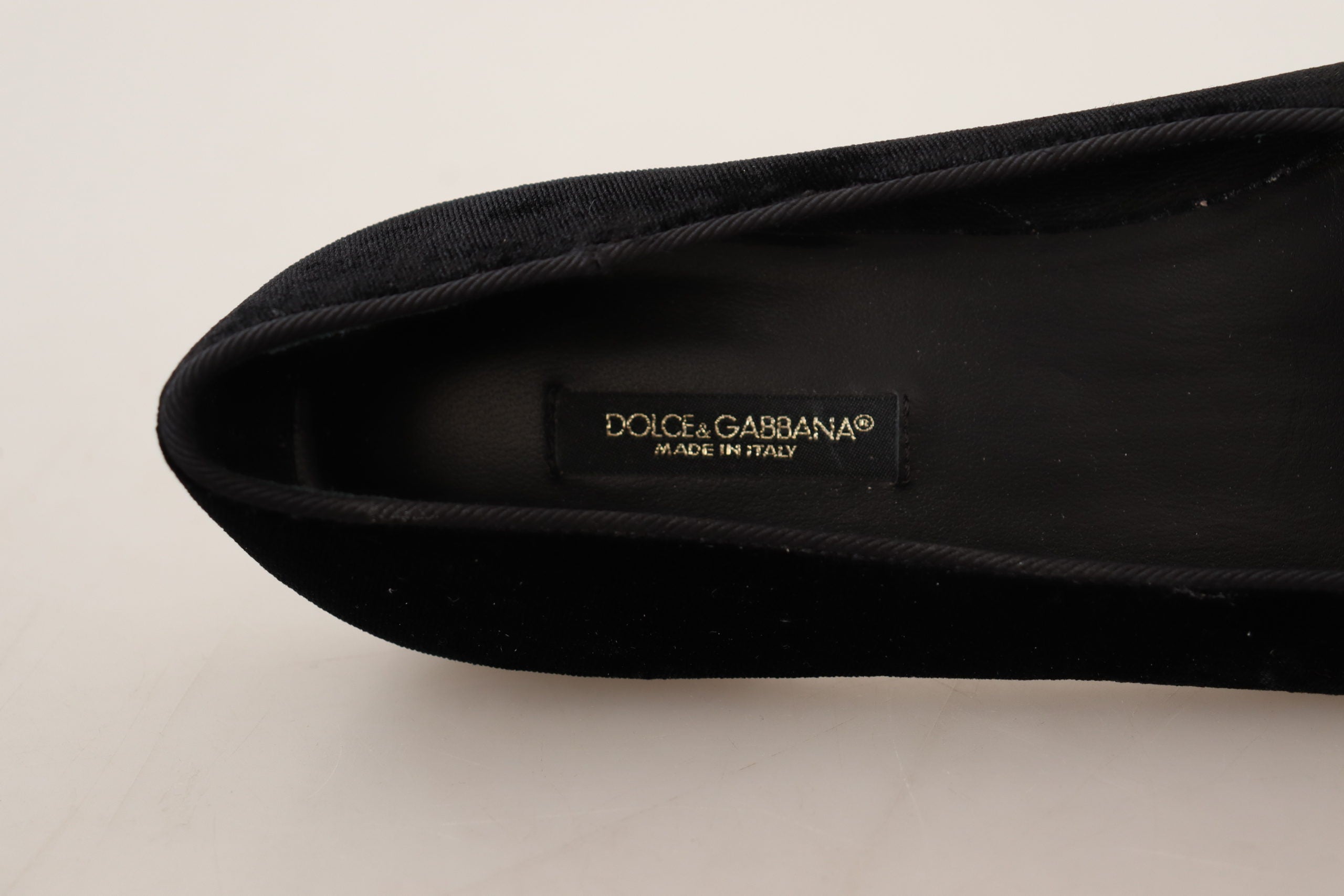 Dolce & Gabbana Sacred Heart Patch Embroidered Flat — Black, view 8