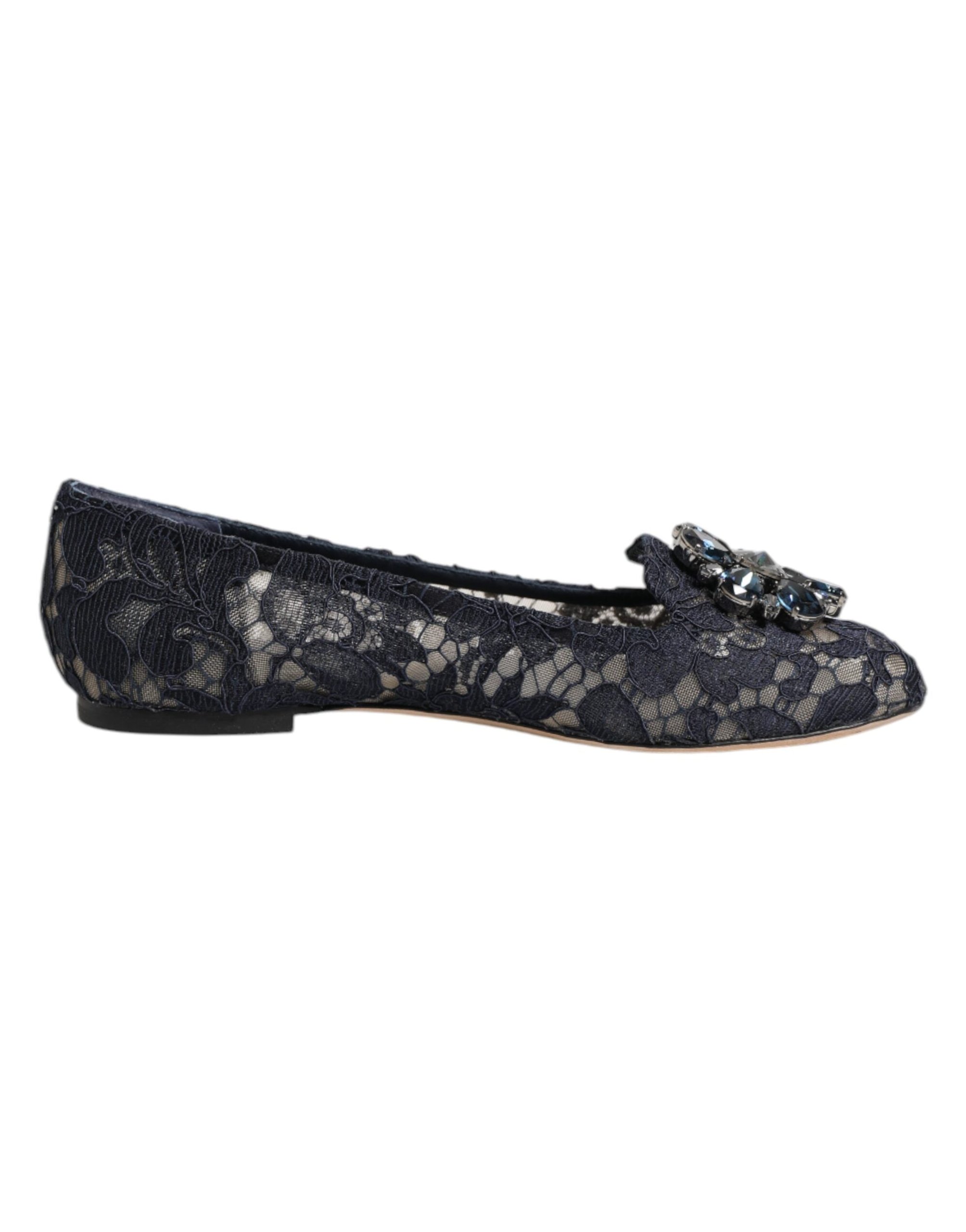 Dolce & Gabbana Vally Flat — Blue, view 6
