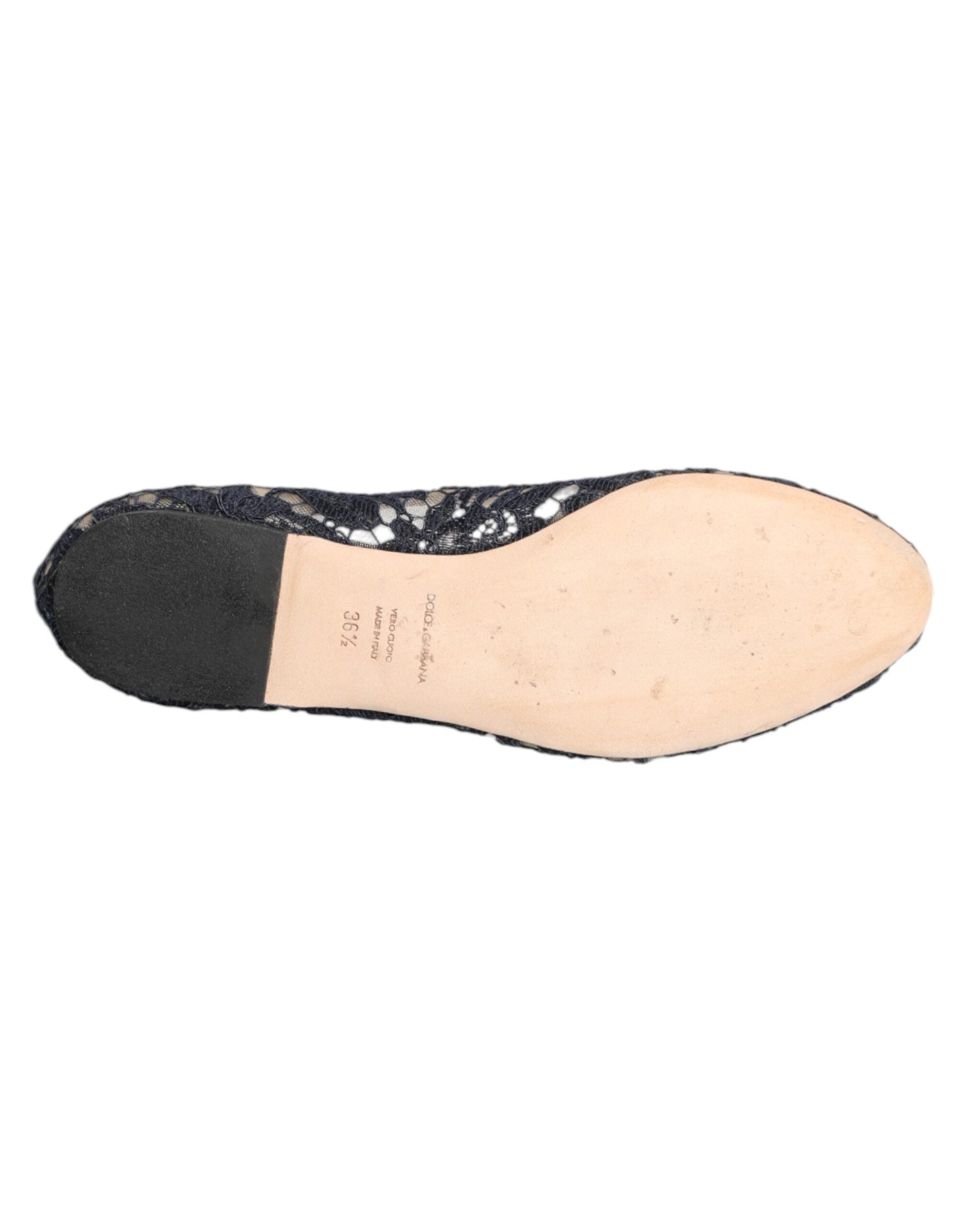 Dolce & Gabbana Vally Flat — Blue, view 8