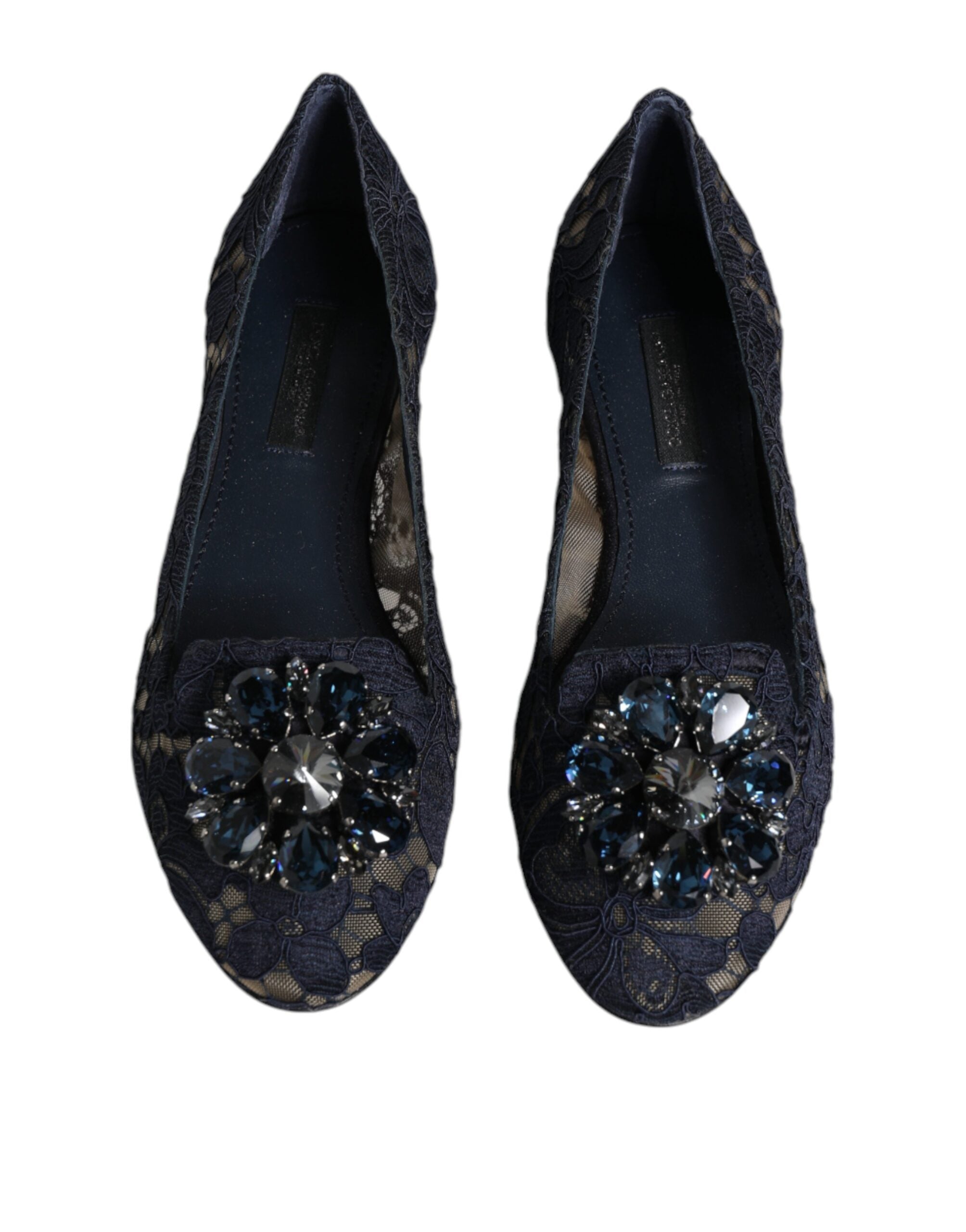 Dolce & Gabbana Vally Flat — Navy, view 2