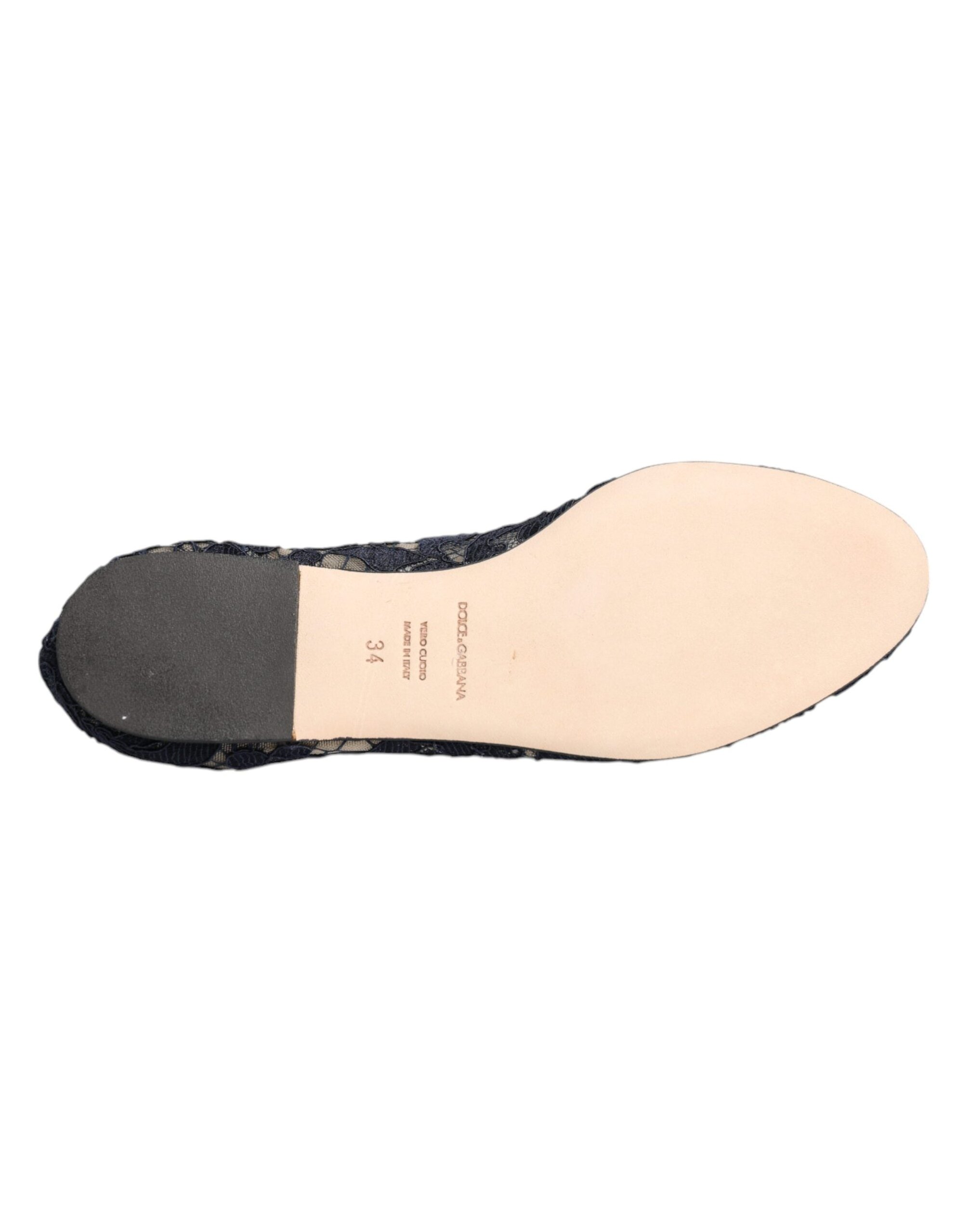 Dolce & Gabbana Vally Flat — Navy, view 5