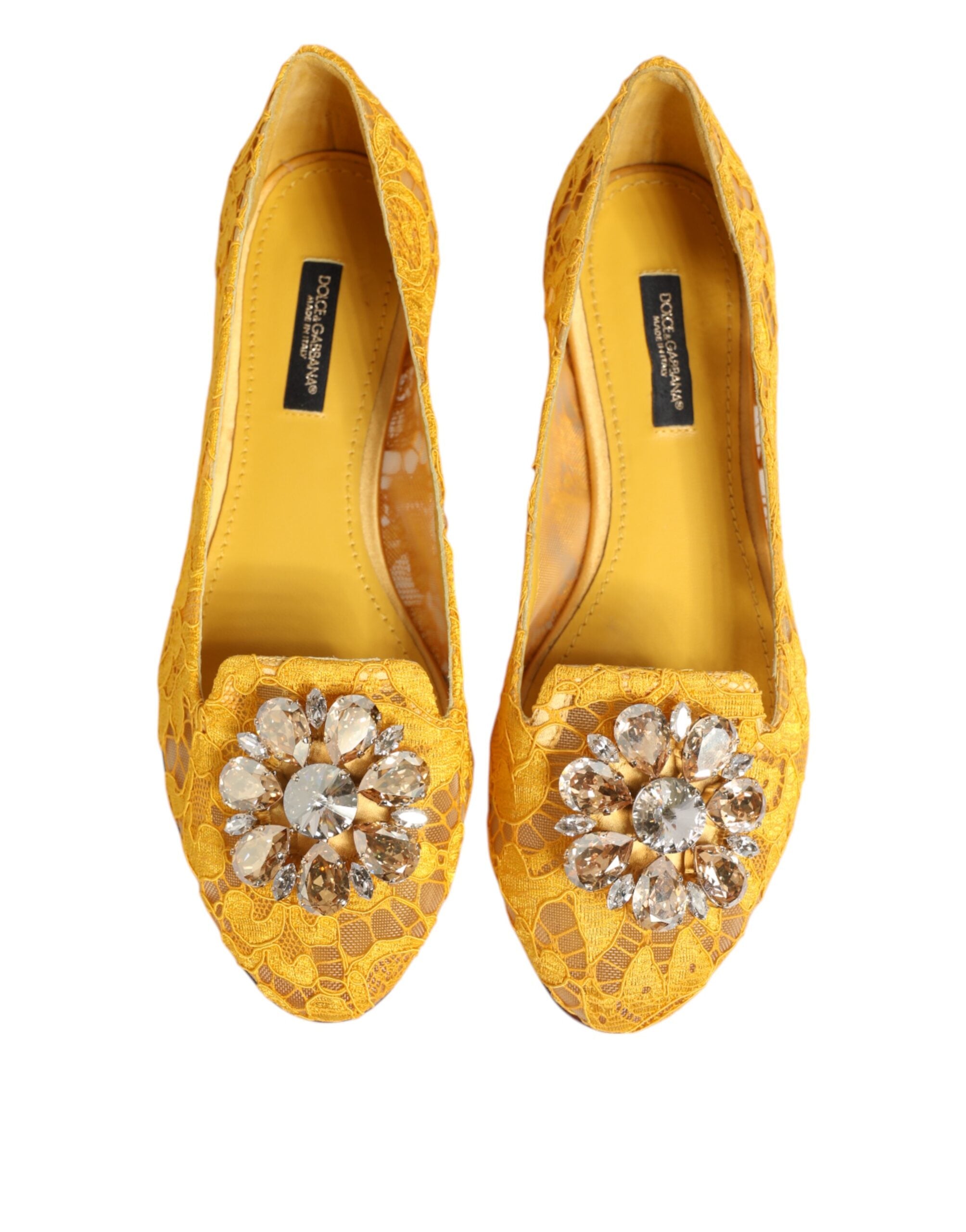 Dolce & Gabbana Vally Flat — Yellow, view 2
