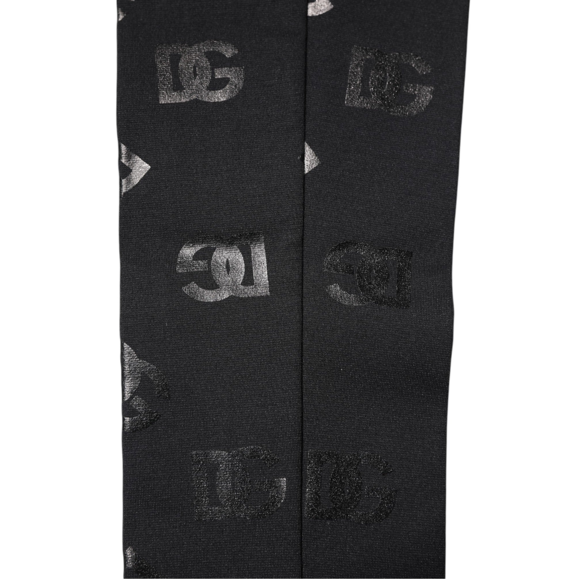 Dolce & Gabbana DG Logo Wool-Cashmere Gloves — Black, view 4