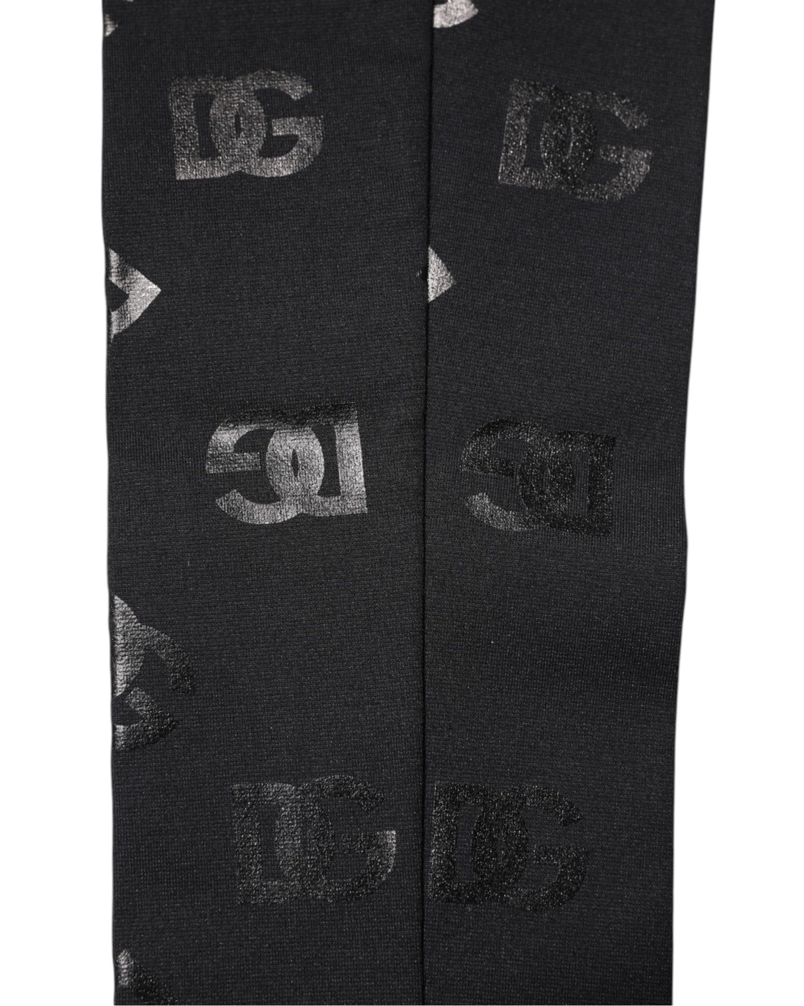 Dolce & Gabbana DG Logo Wool-Cashmere Gloves — Black, view 5