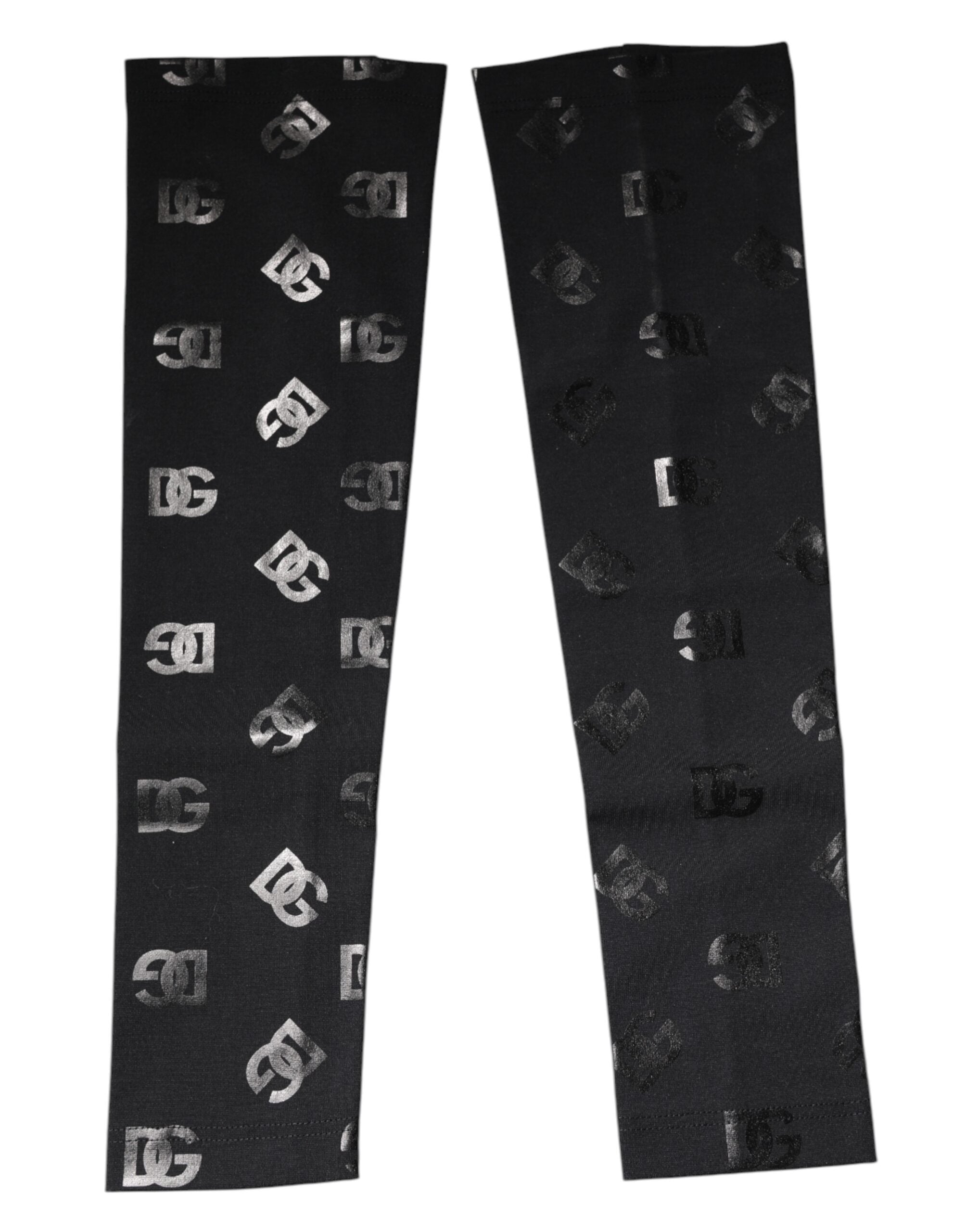 Dolce & Gabbana DG Logo Wool-Cashmere Gloves — Black, view 6