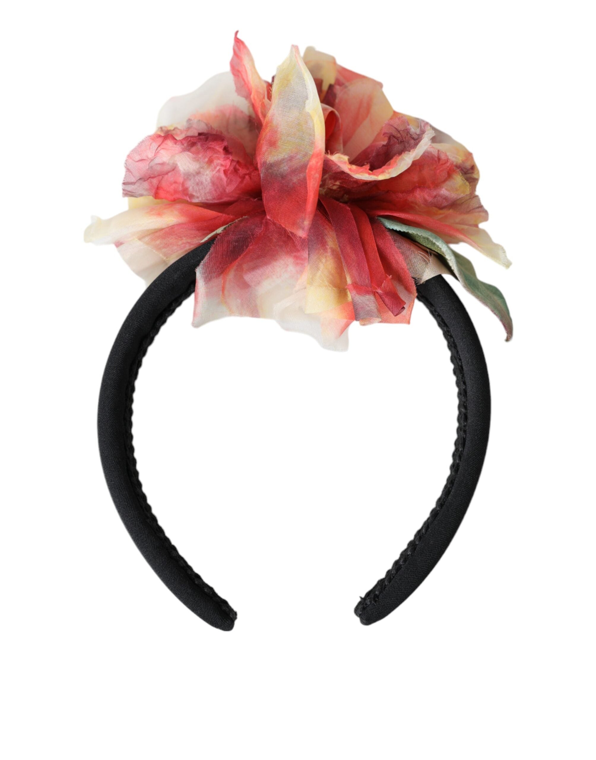Dolce & Gabbana Silk Floral Hair Accessory — Black, view 5