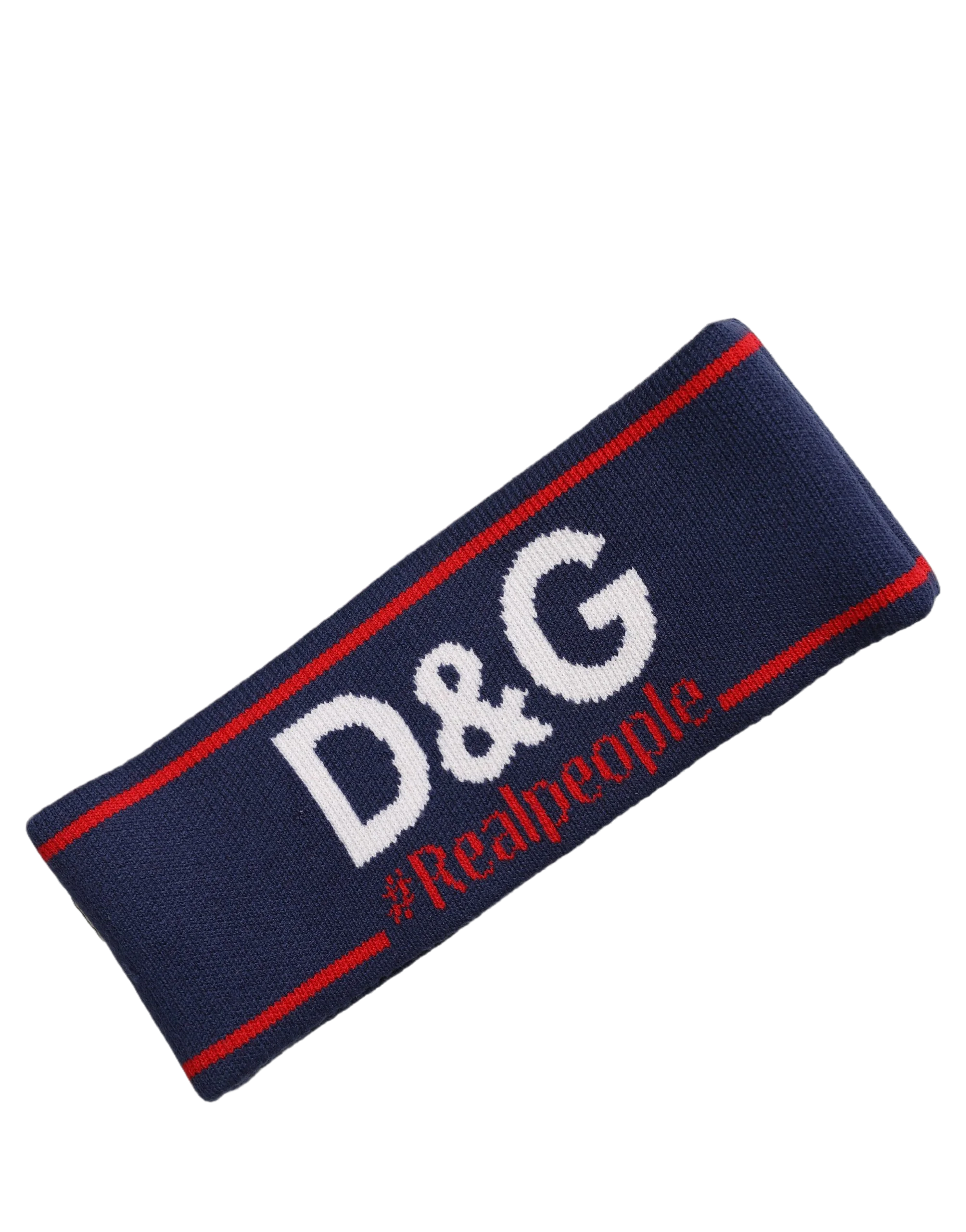 Dolce & Gabbana HAT10013 Knitted Logo Headband — Navy, view 4