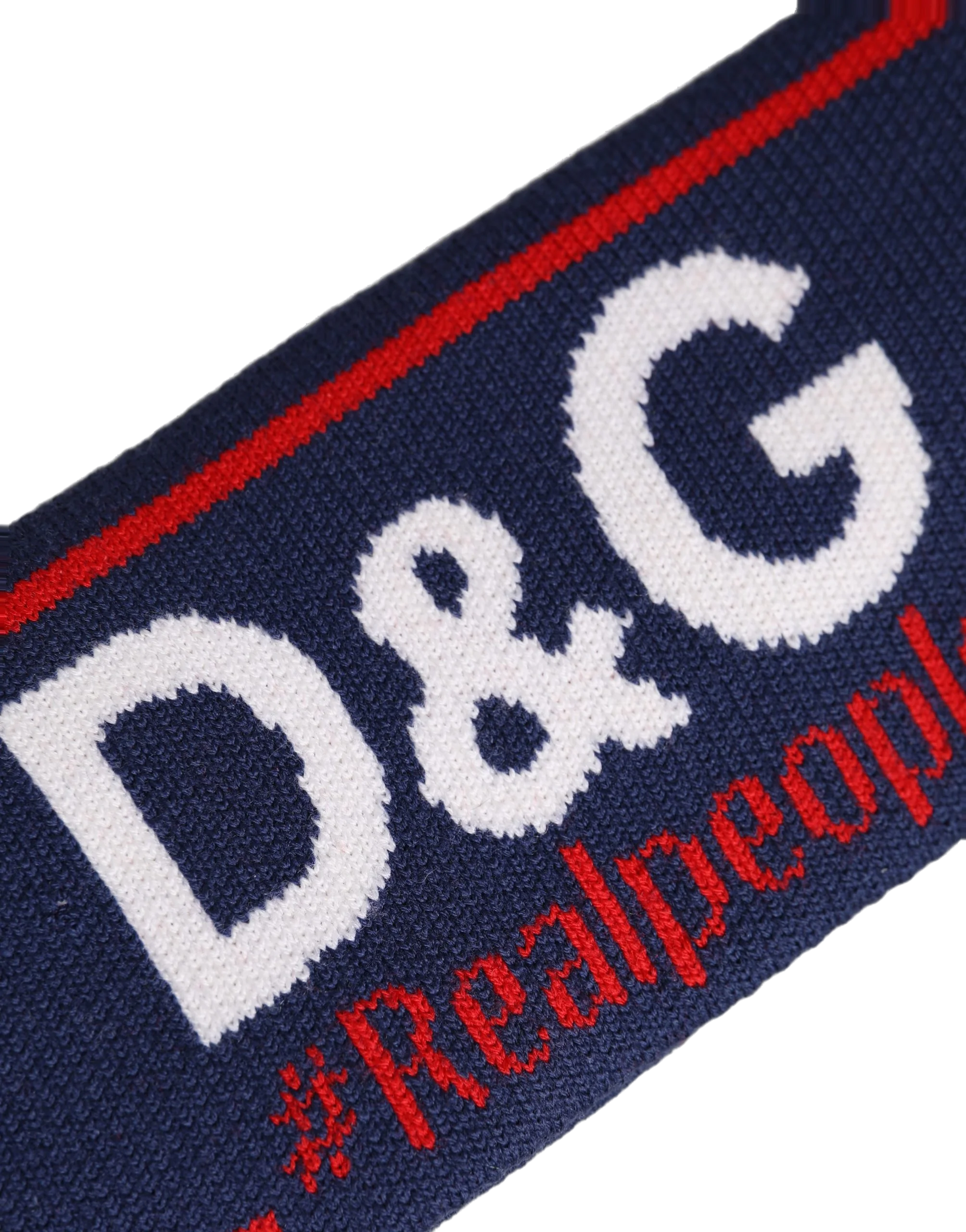 Dolce & Gabbana HAT10013 Knitted Logo Headband — Navy, view 5