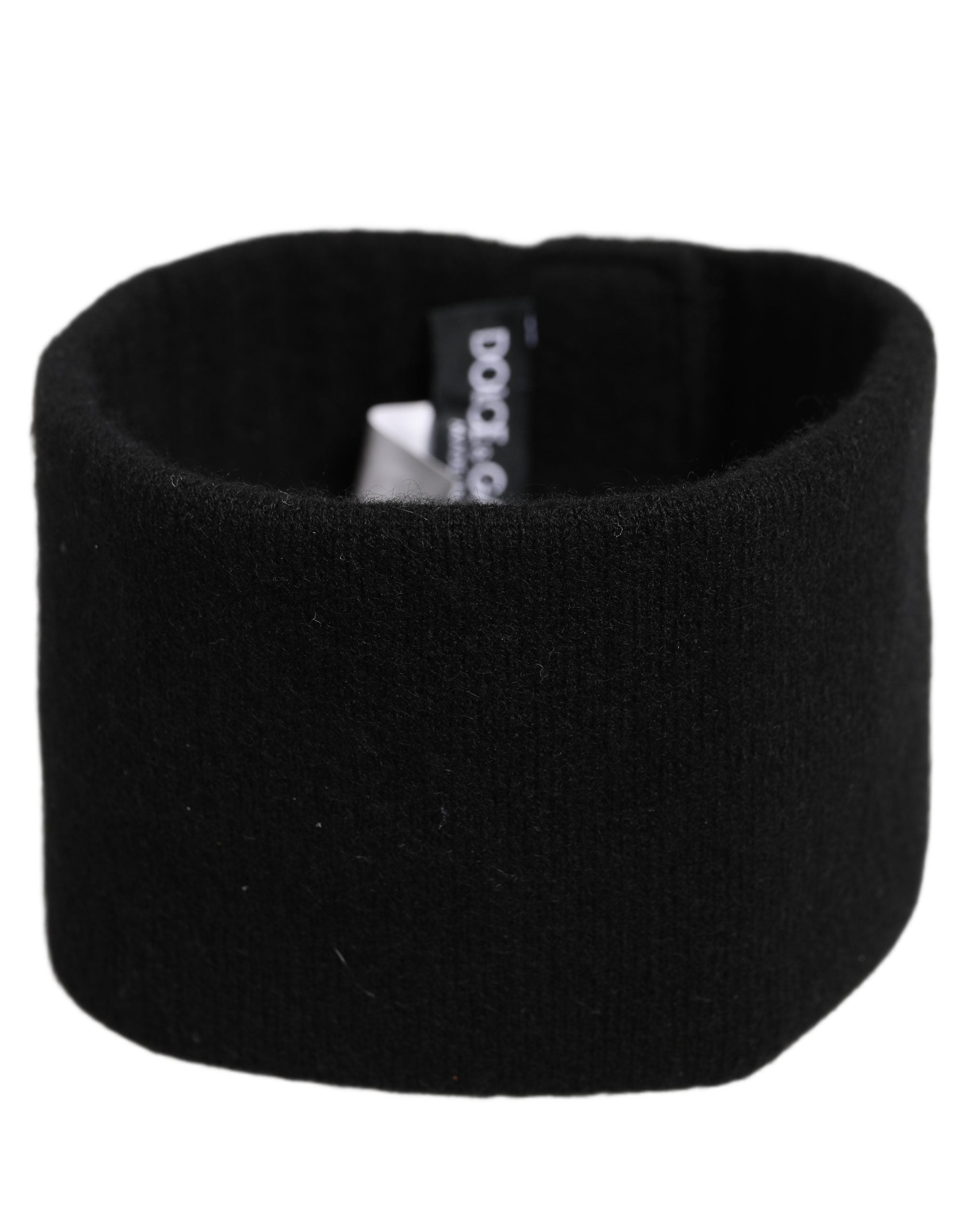 Dolce & Gabbana Cashmere Logo Headband Headband — Black, view 2