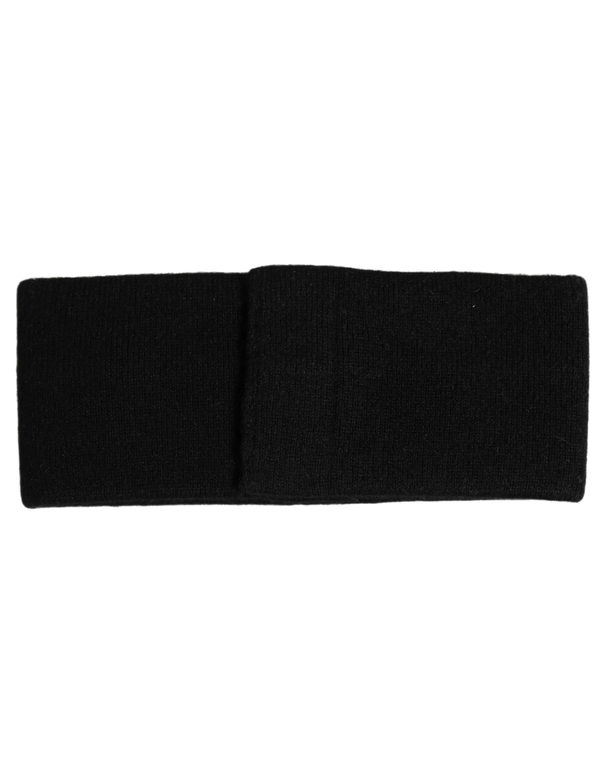 Dolce & Gabbana Cashmere Logo Plaque Headband — Black, view 4