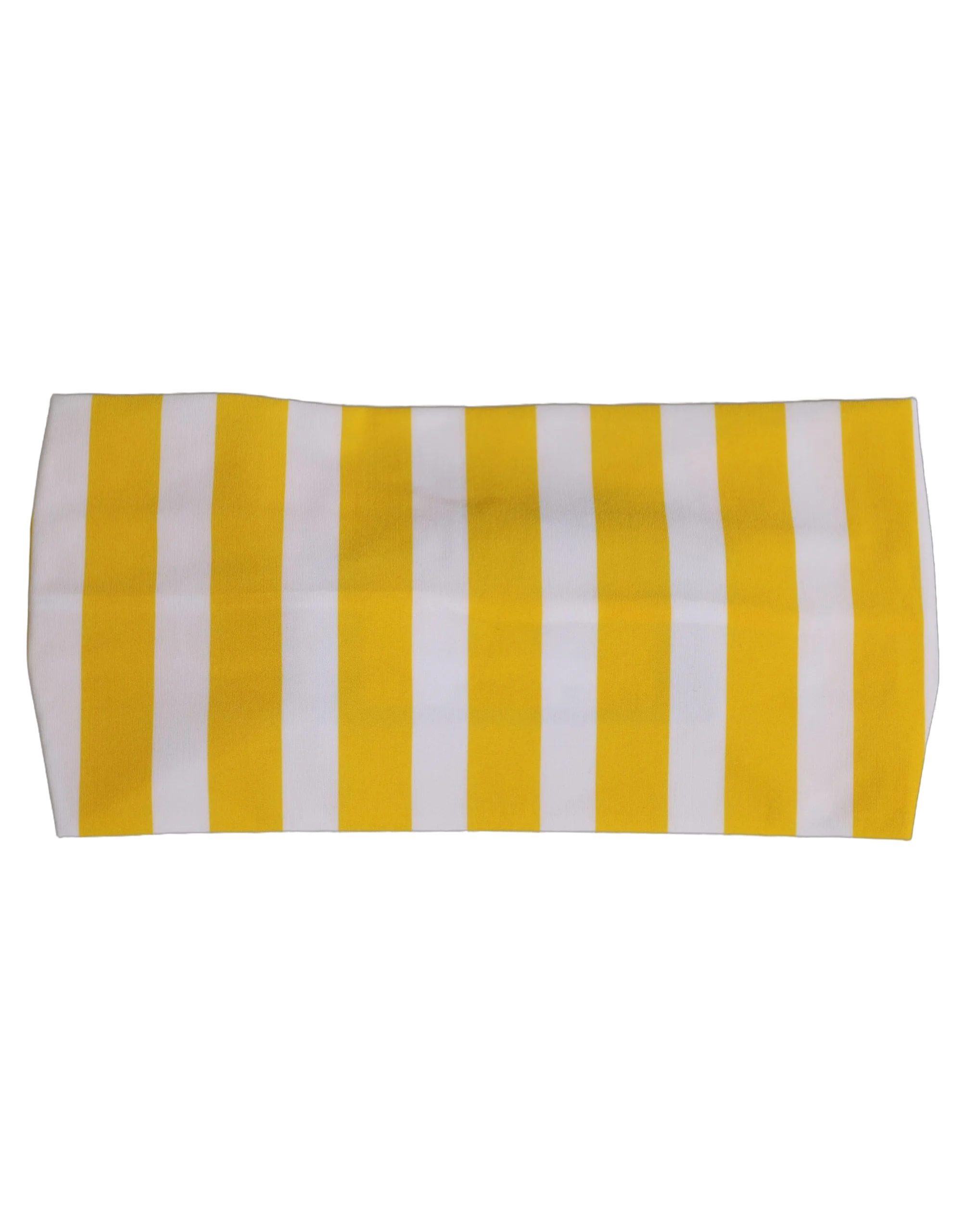Dolce & Gabbana Yellow and White Striped Headband — Yellow, view 3