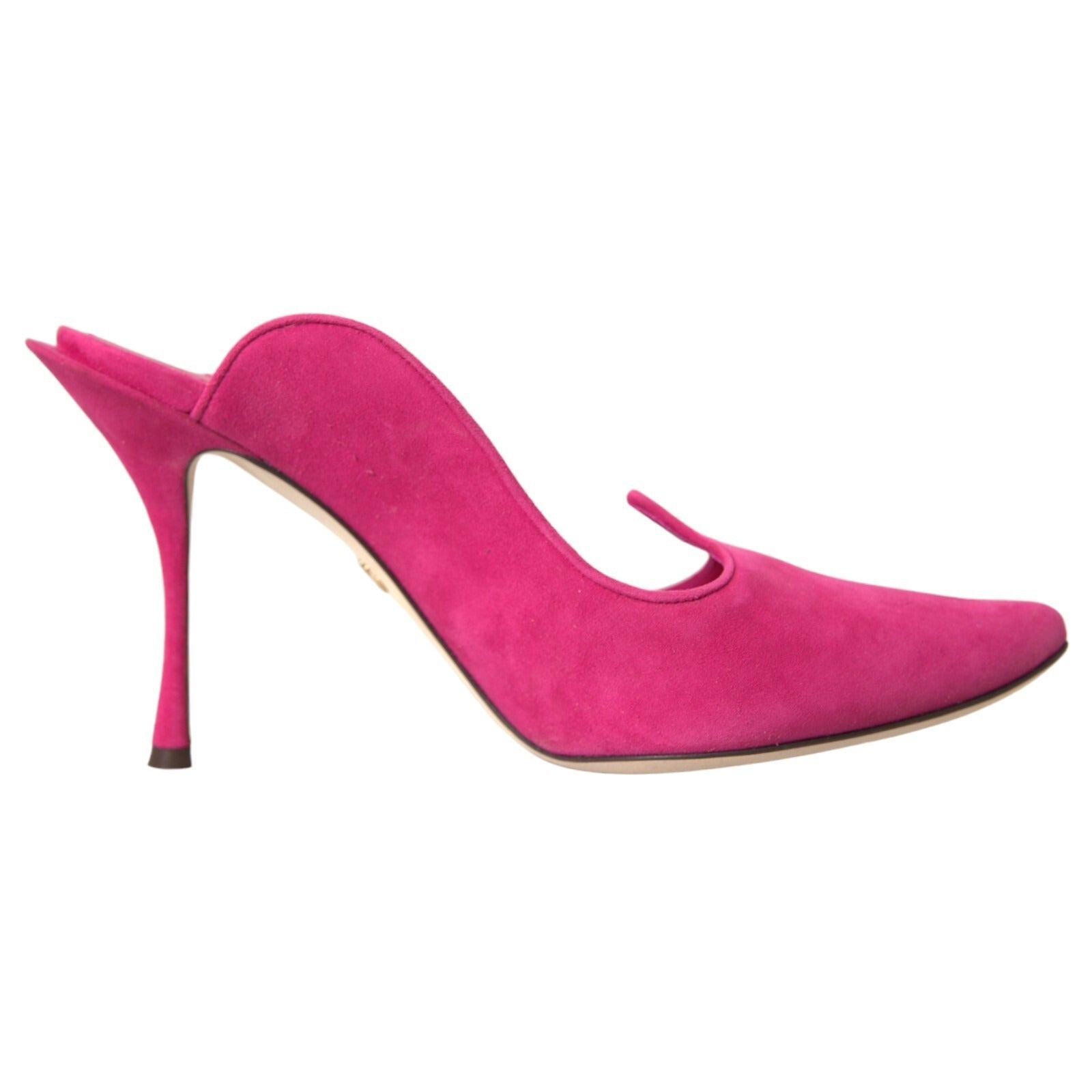 Dolce & Gabbana Fuchsia Suede Heel — Pink by Dolce Gabbana
