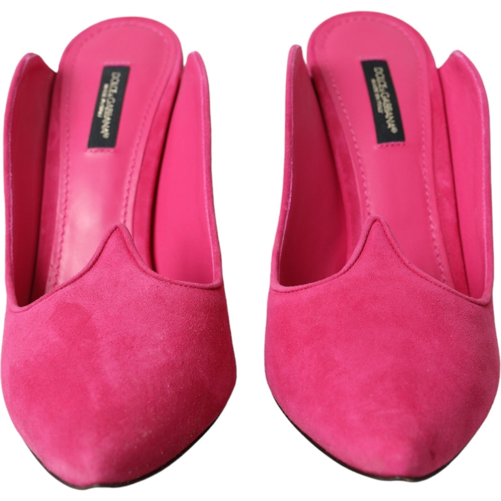 Dolce & Gabbana Fuchsia Suede Heel — Pink, view 3