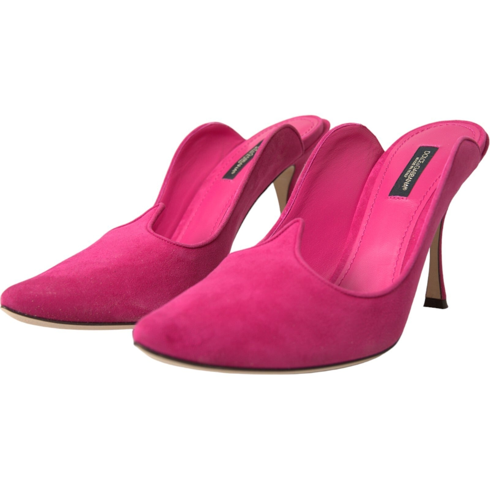 Dolce & Gabbana Fuchsia Suede Heel — Pink, view 4