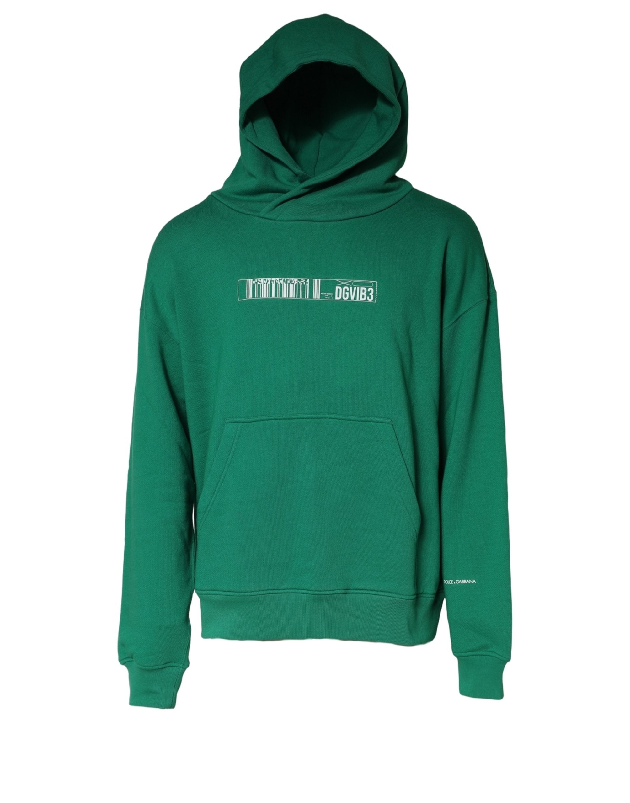 Dolce & Gabbana Barcode-Graphic Cotton Hoodie, view 3