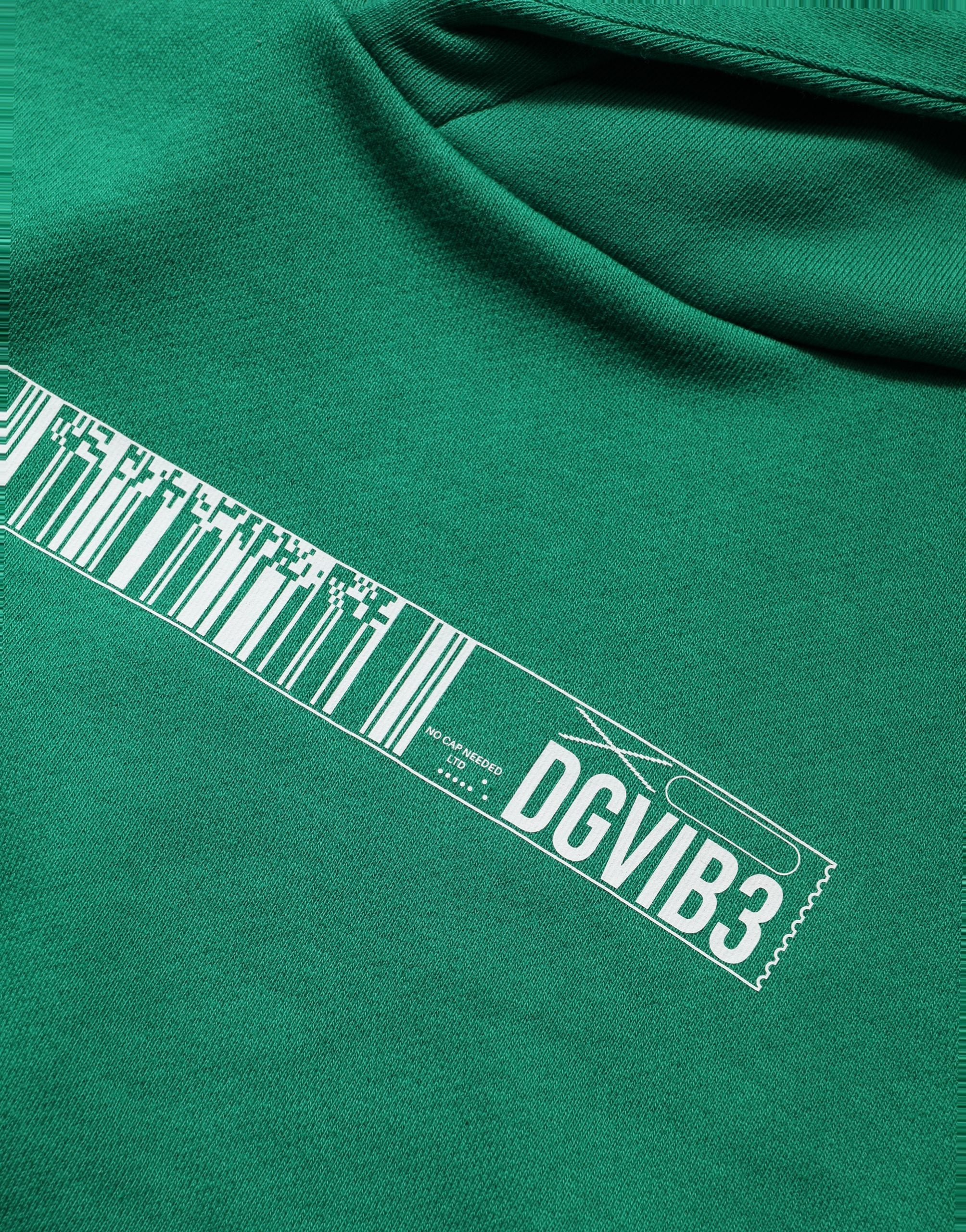 Dolce & Gabbana Barcode-Graphic Cotton Hoodie — Green by Dolce Gabbana