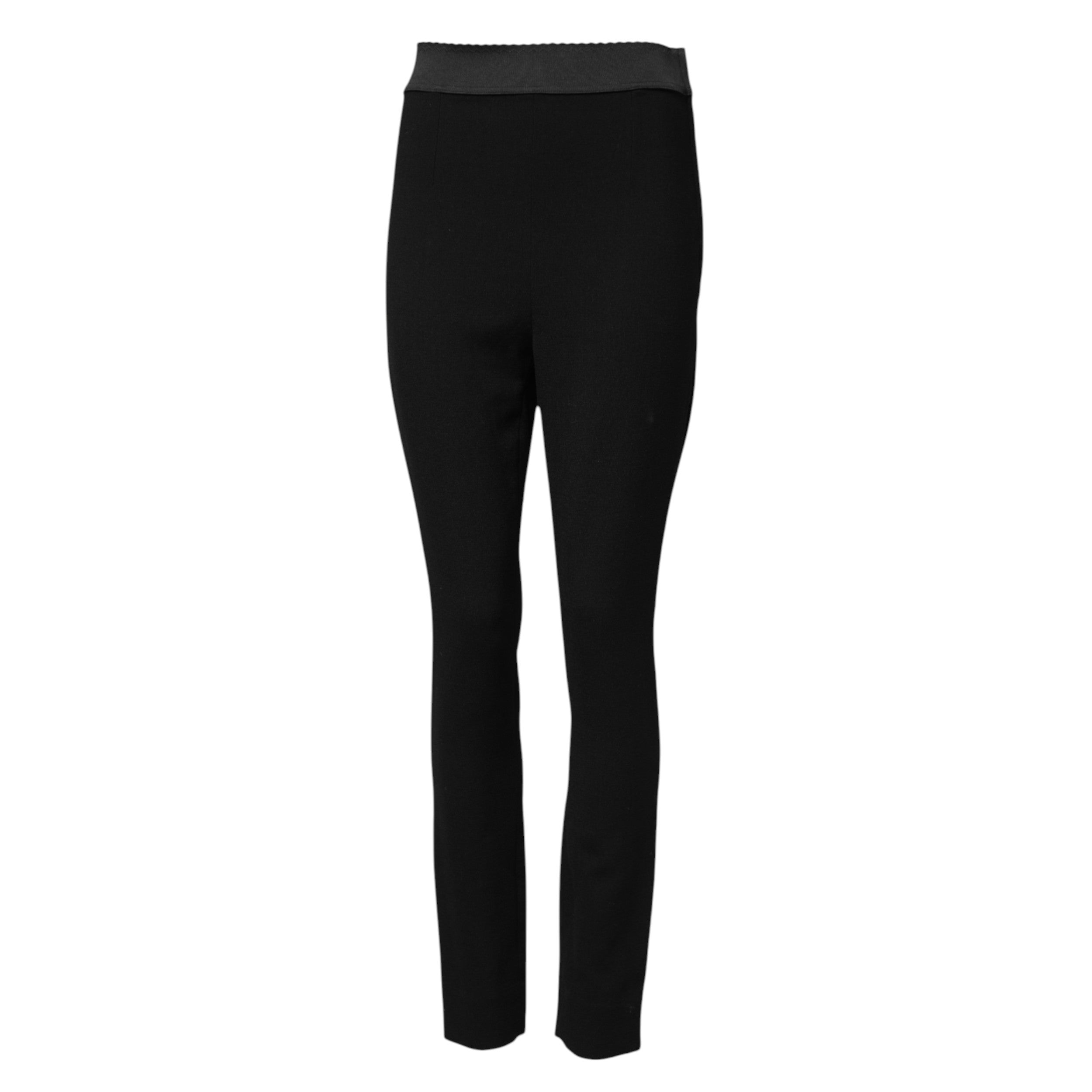 Dolce & Gabbana Virgin Wool Stretch Leggings — Black, view 5