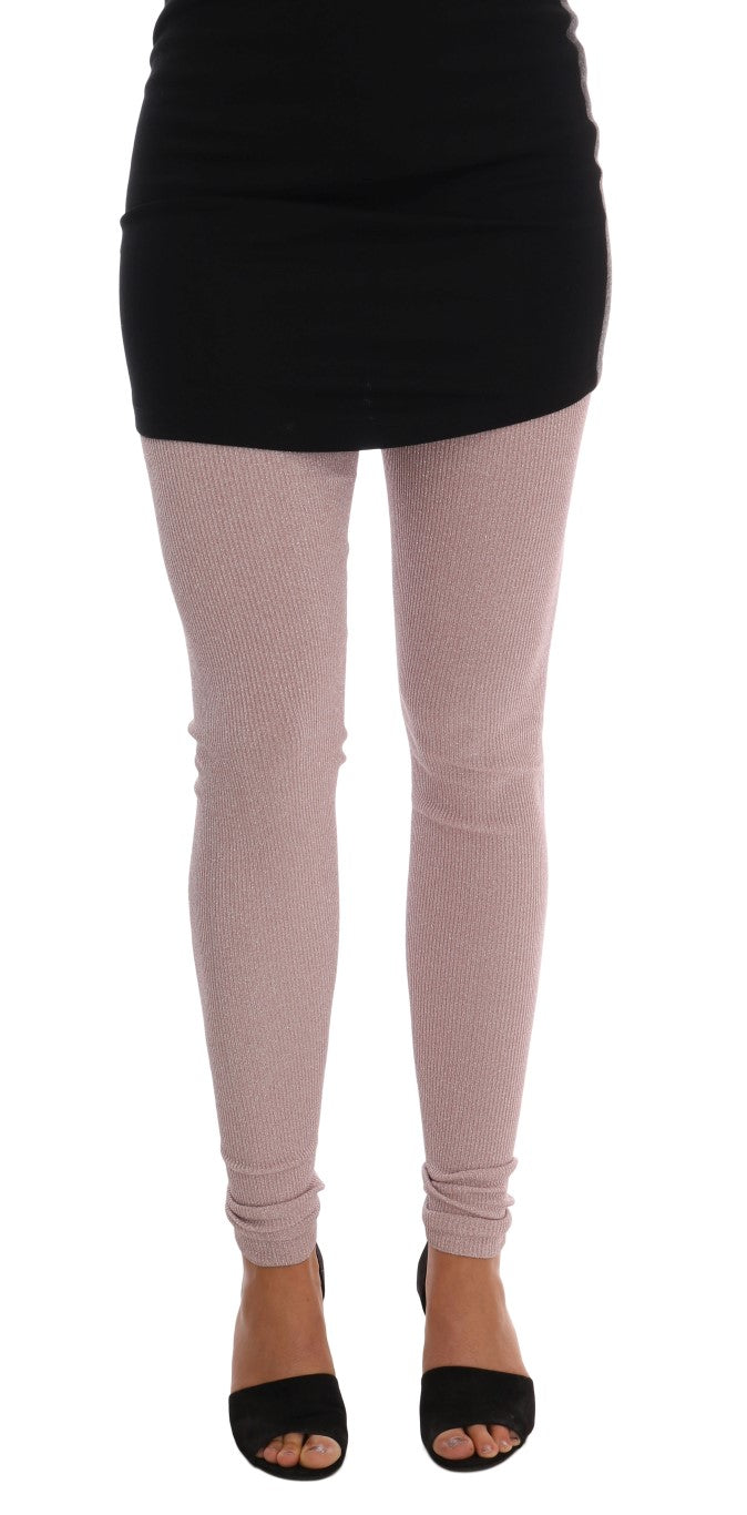 Dolce & Gabbana Stretch Rayon Leggings — Pink by Dolce Gabbana