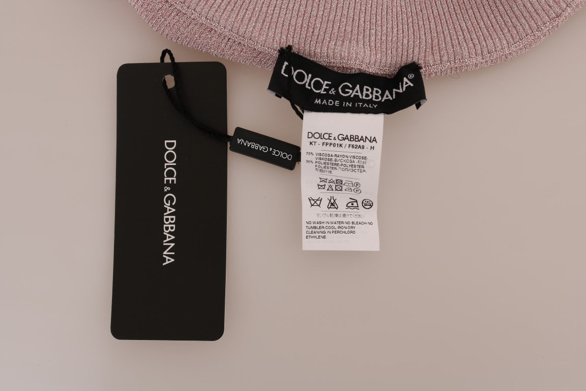 Dolce & Gabbana Stretch Rayon Leggings — Pink, view 5
