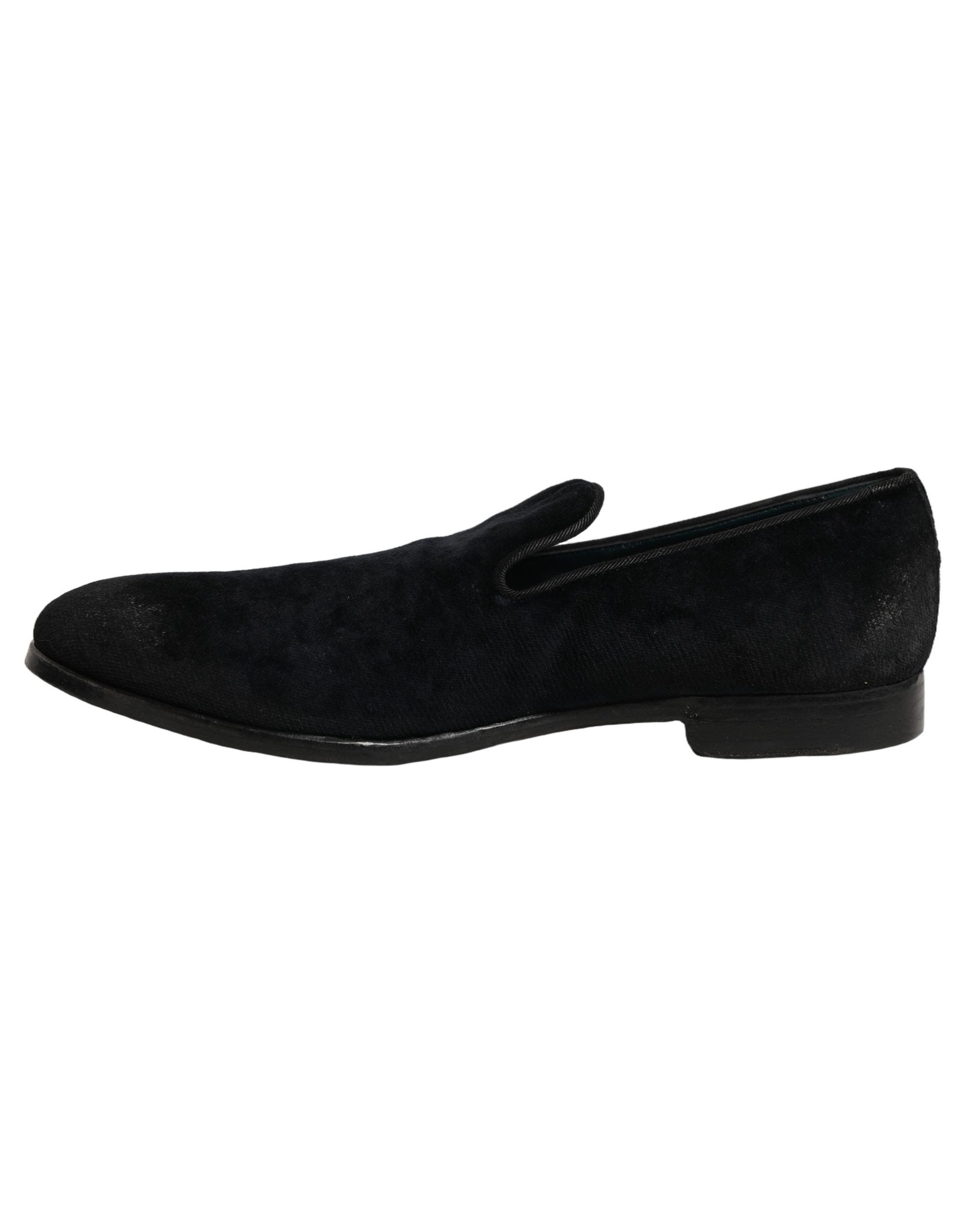 Dolce & Gabbana Suede Slip-On Loafer — Black, view 6