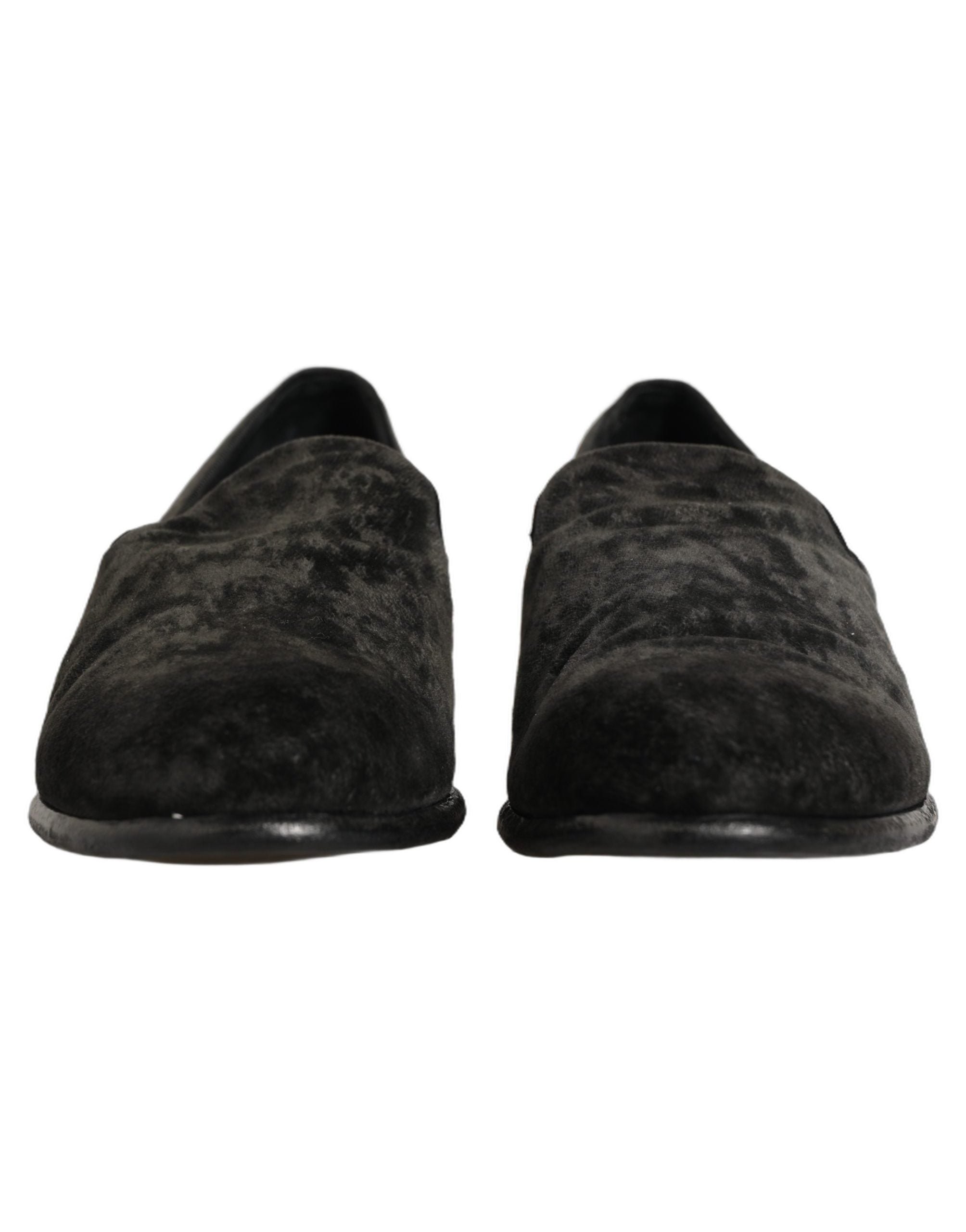 Dolce & Gabbana Suede Slip-On Loafer — Black, view 2