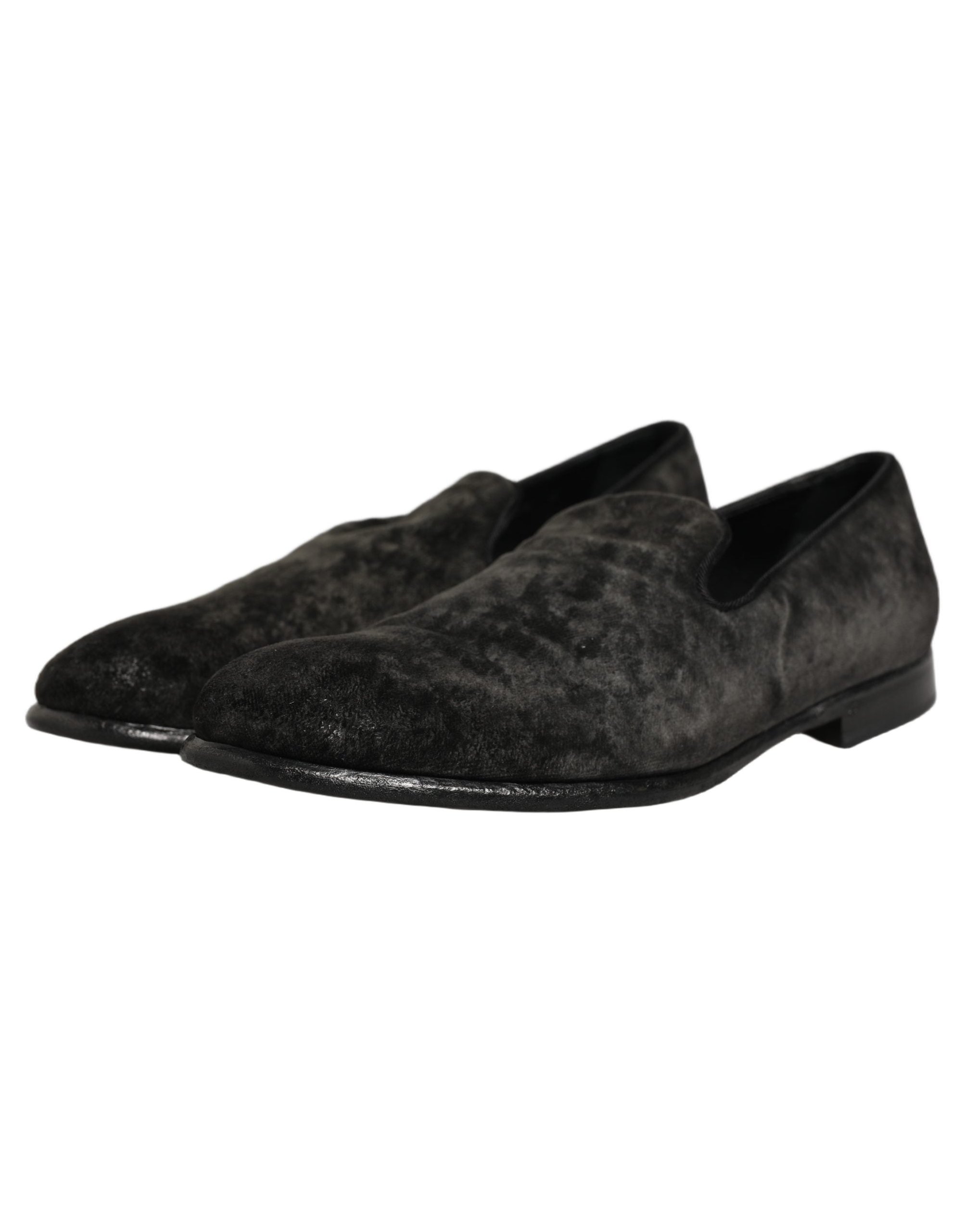Dolce & Gabbana Suede Slip-On Loafer — Black, view 4