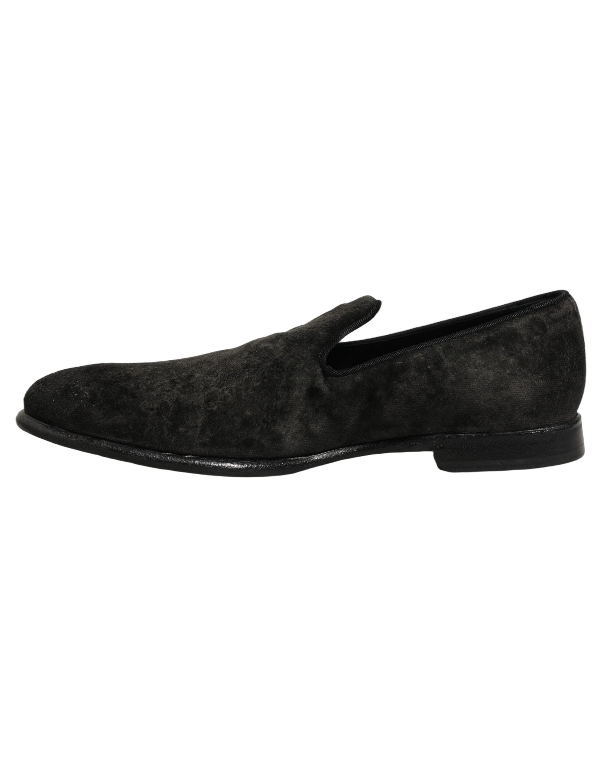 Dolce & Gabbana Suede Slip-On Loafer — Black, view 6