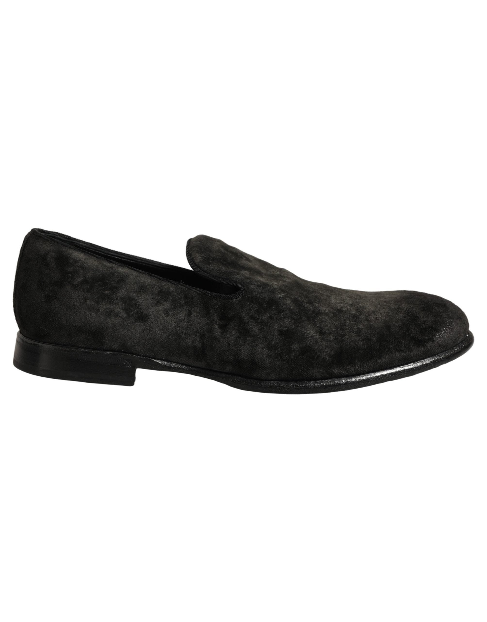 Dolce & Gabbana Suede Slip-On Loafer — Black, view 7