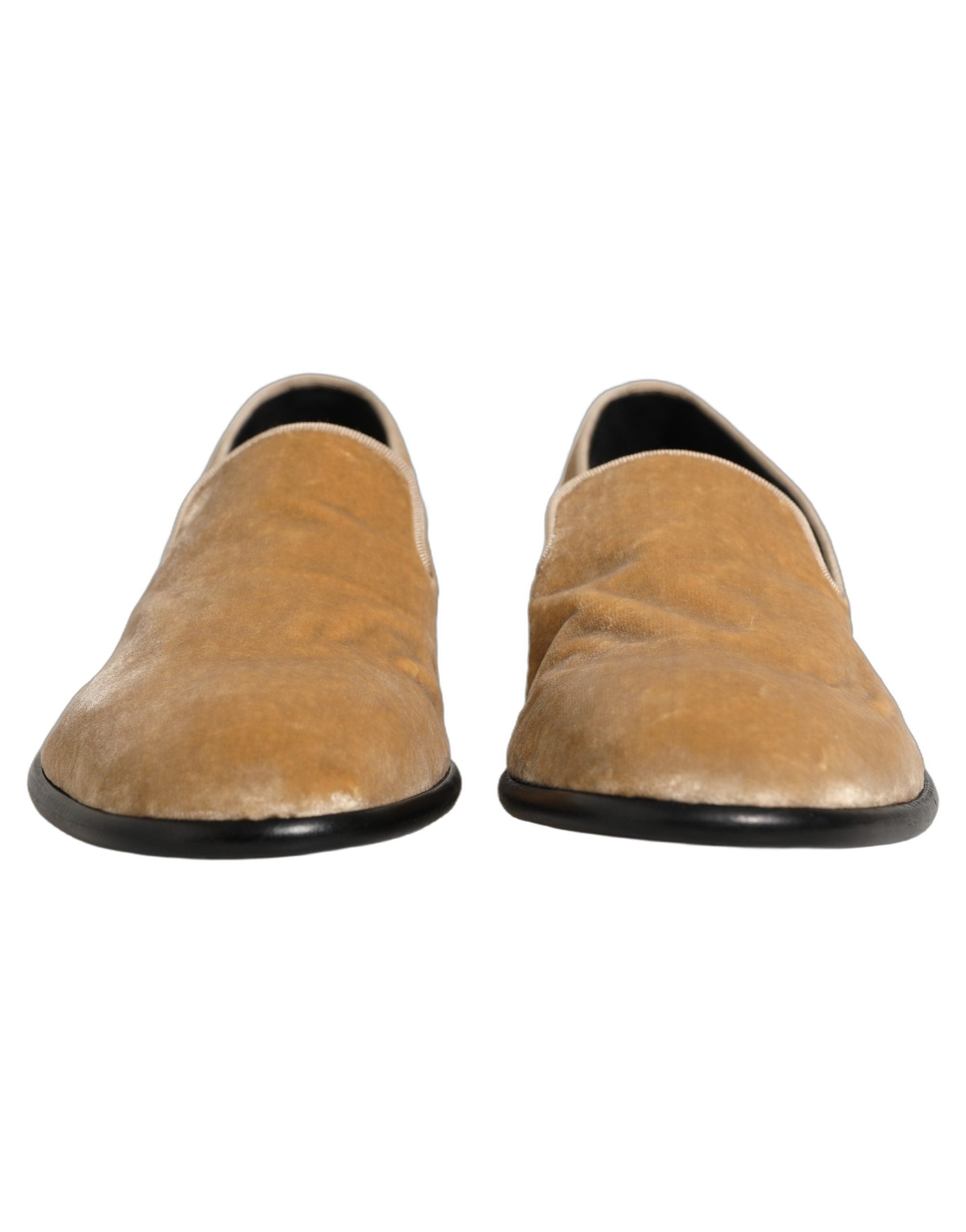 Dolce & Gabbana Suede Slip-On Loafers — Beige, view 2