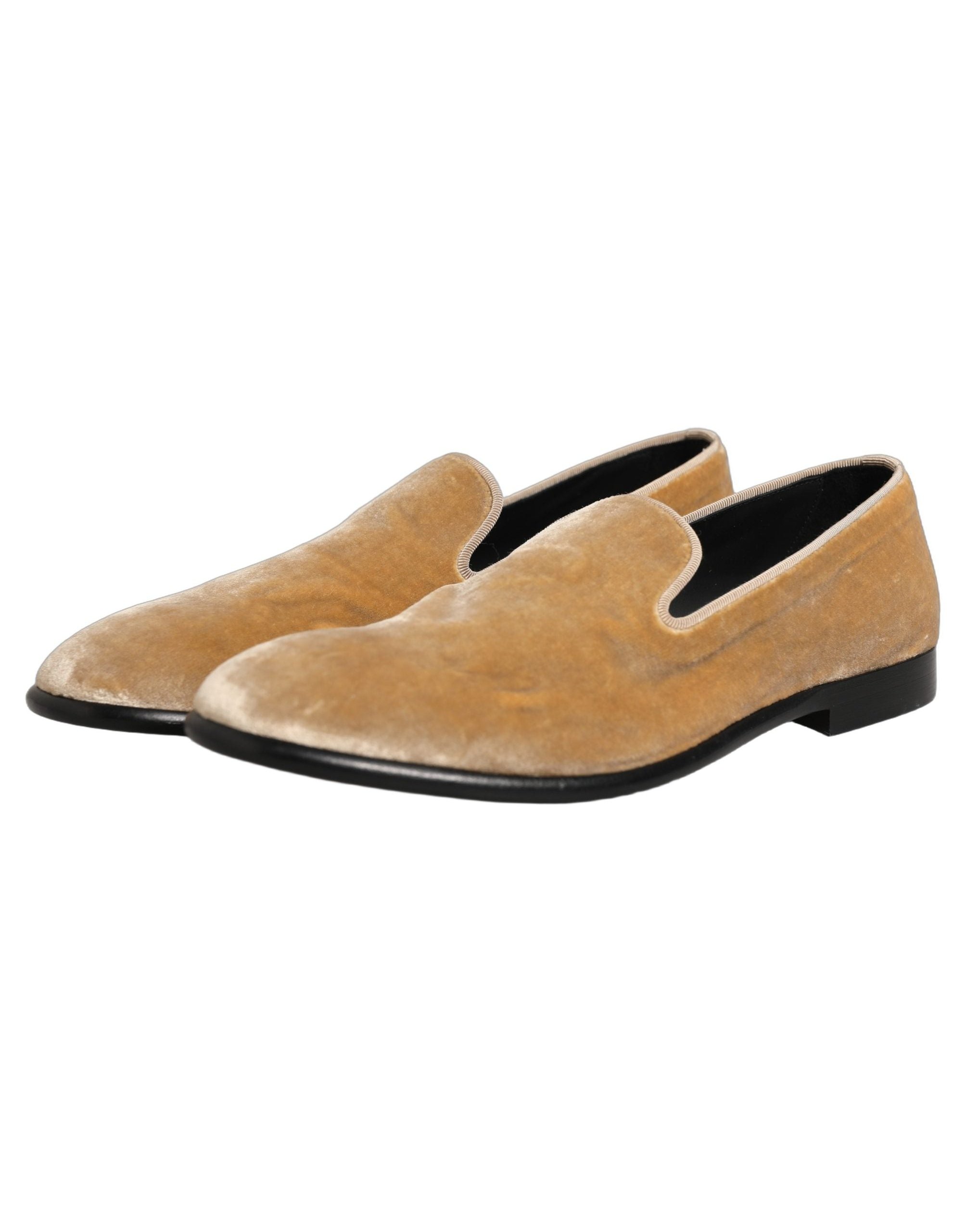 Dolce & Gabbana Suede Slip-On Loafers — Beige, view 4