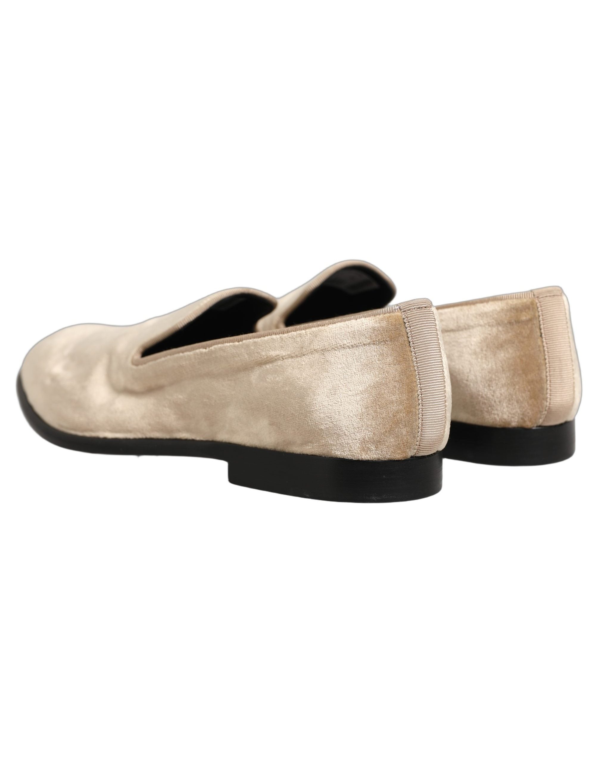 Dolce & Gabbana Suede Slip-On Loafers — Beige, view 5