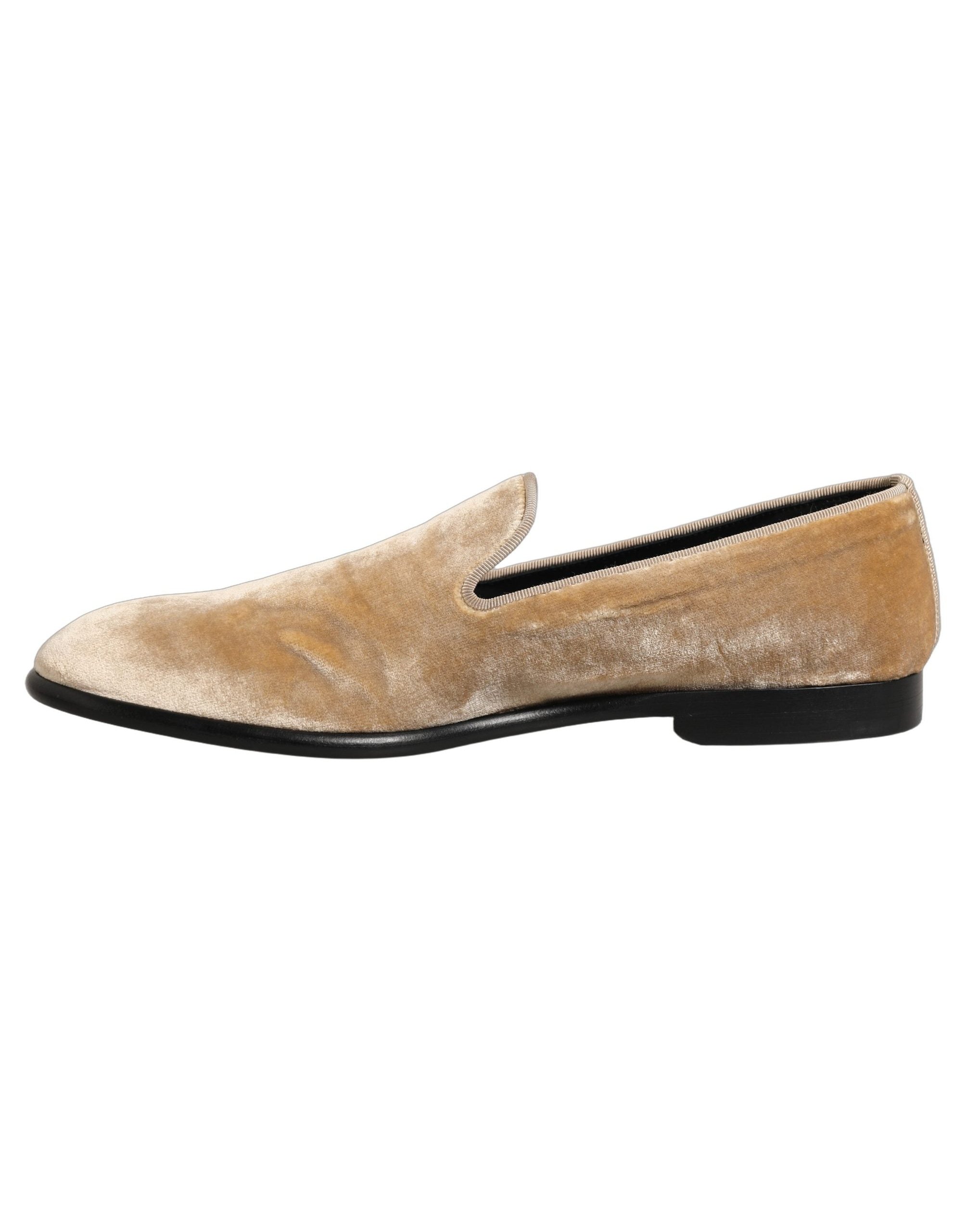 Dolce & Gabbana Suede Slip-On Loafers — Beige, view 6